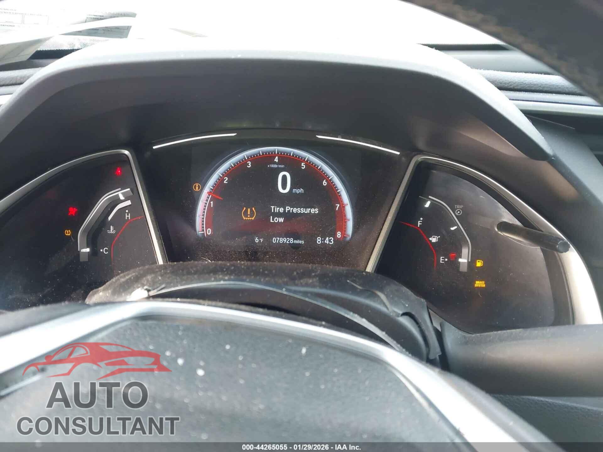 HONDA CIVIC 2019 - 2HGFC2E88KH538697