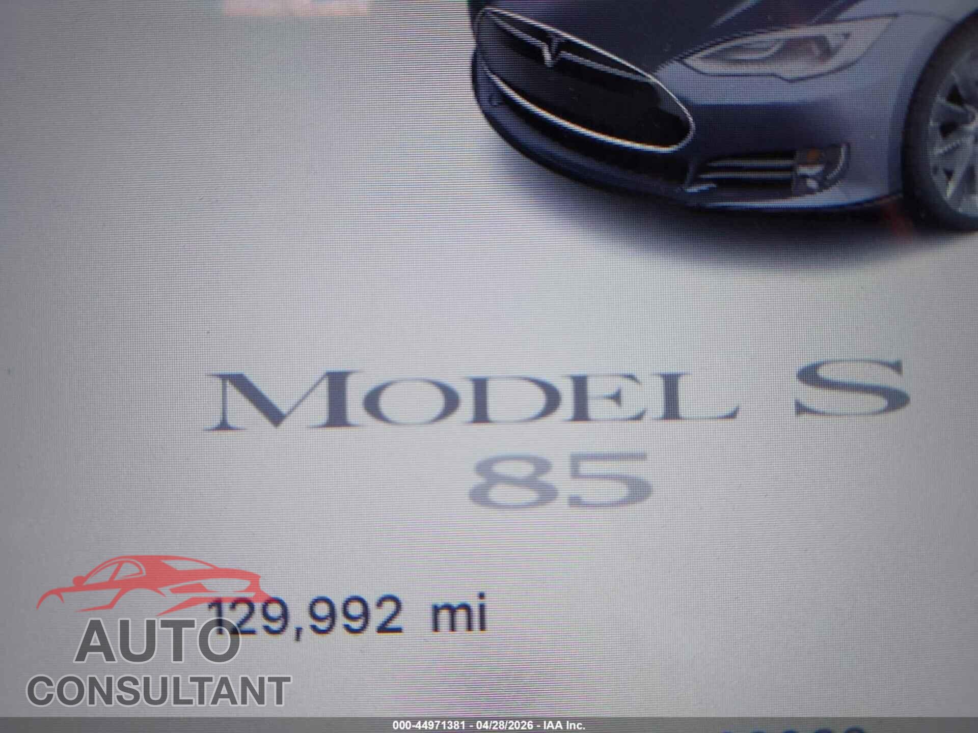 TESLA MODEL S 2013 - 5YJSA1DN8DFP28982