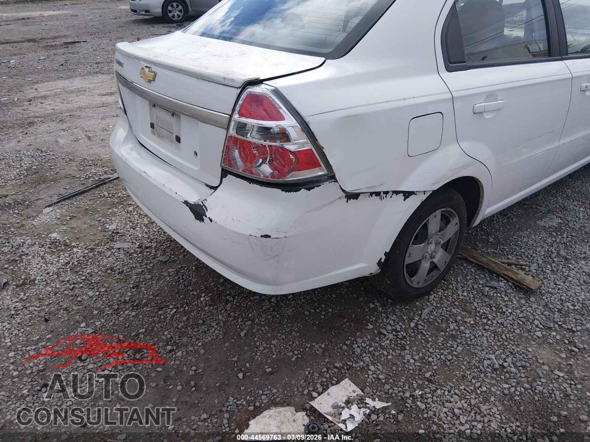 CHEVROLET AVEO 2010 - KL1TD5DE3AB082842