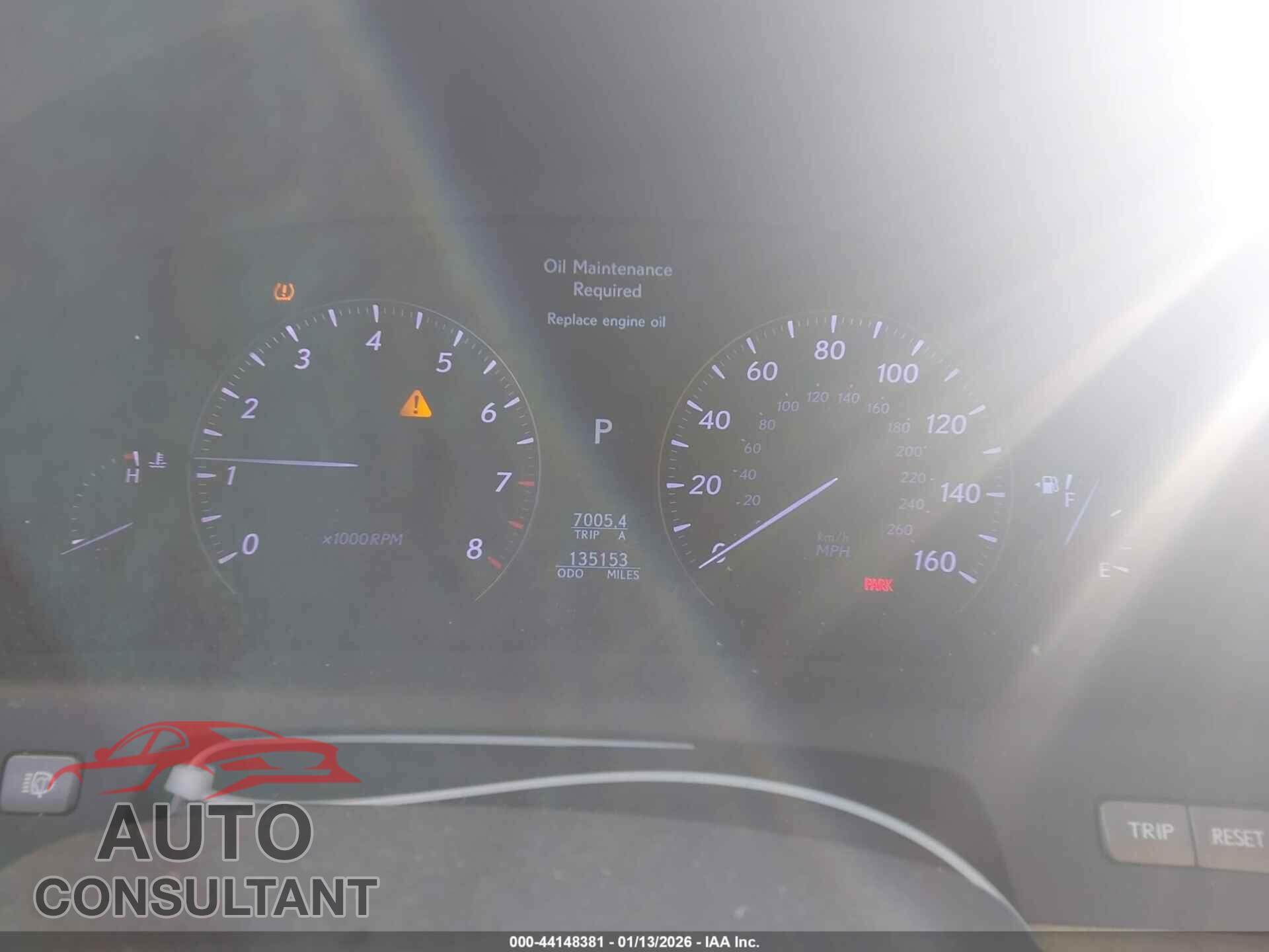 LEXUS LS 460 2010 - JTHBL5EF4A5093358