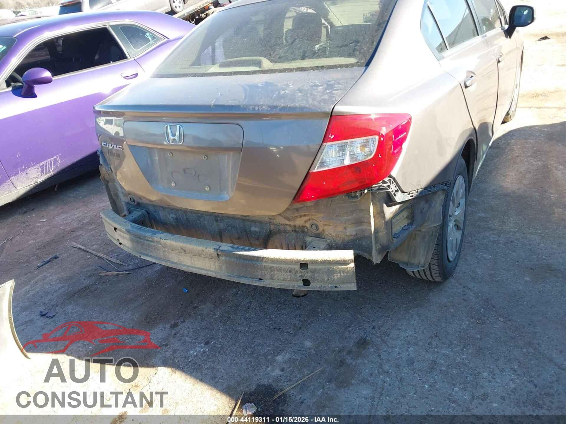 HONDA CIVIC 2012 - JHMFB2F54CS001467