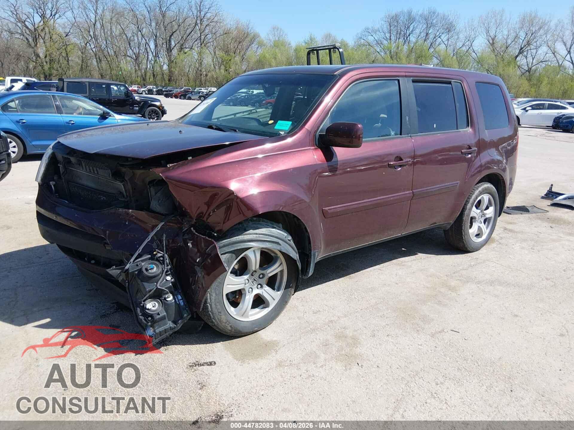 HONDA PILOT 2012 - 5FNYF4H54CB045182