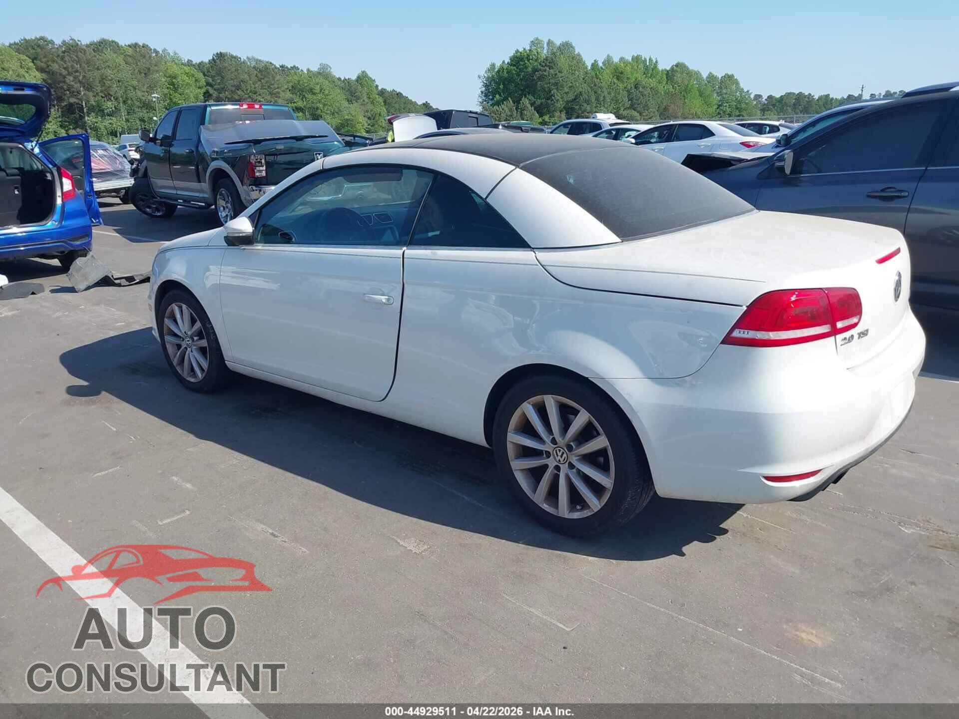 VOLKSWAGEN EOS 2013 - WVWBW8AH5DV005651