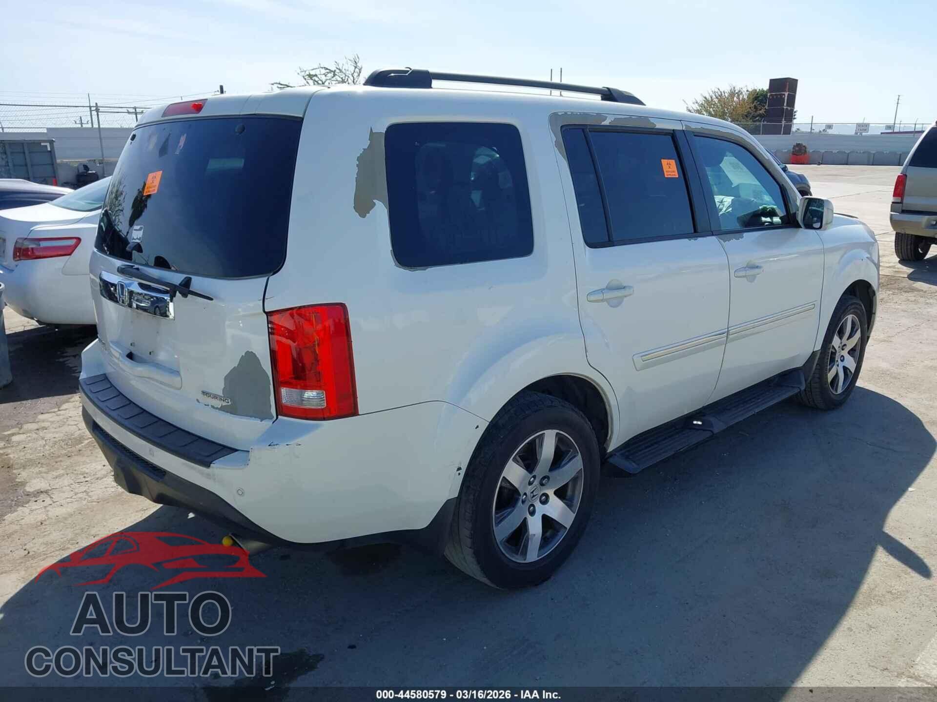 HONDA PILOT 2012 - 5FNYF3H95CB024760