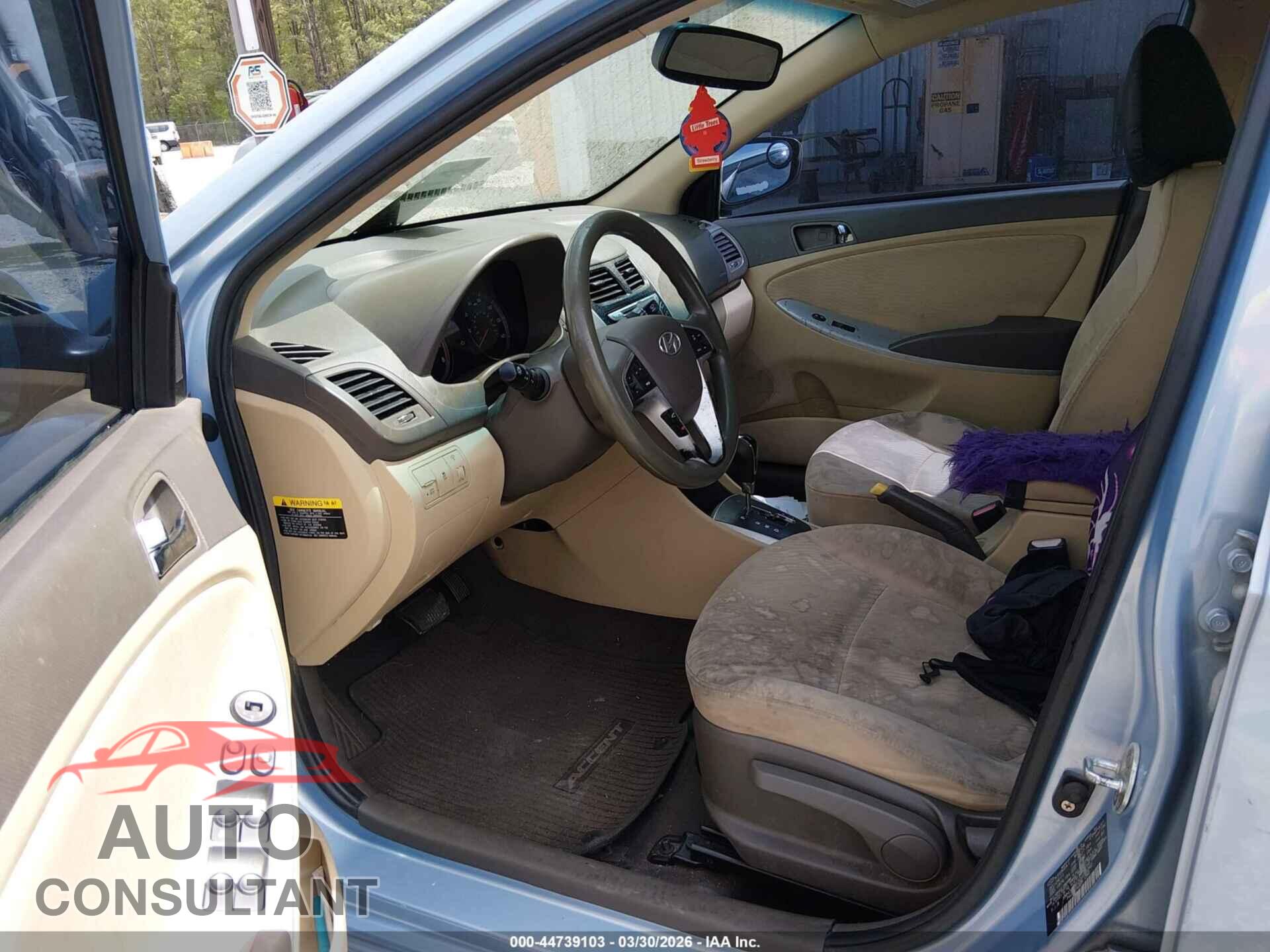HYUNDAI ACCENT 2012 - KMHCU4AE2CU196342