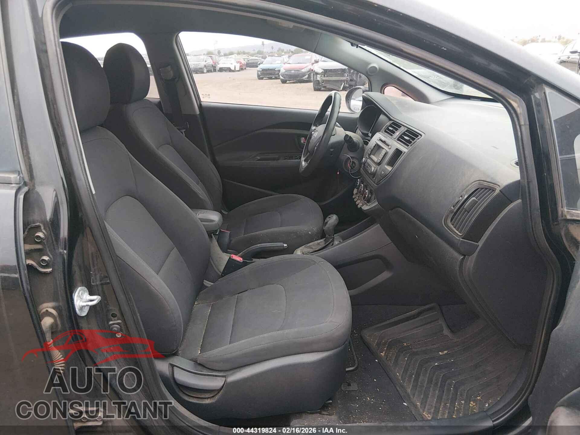 KIA RIO5 2012 - KNADN5A3XC6009974