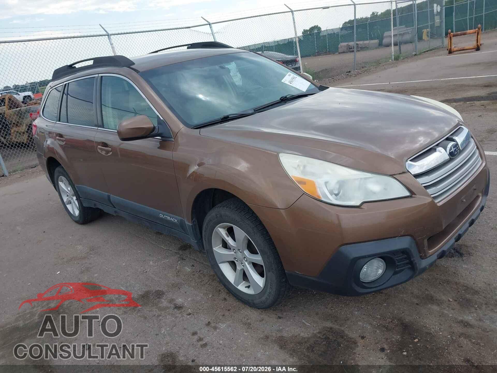 SUBARU OUTBACK 2013 - 4S4BRCCC3D3222540