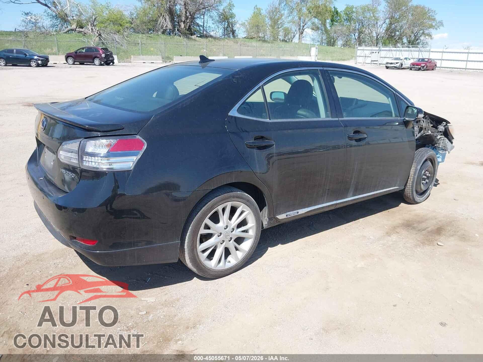 LEXUS HS 250H 2010 - JTHBB1BA5A2005245
