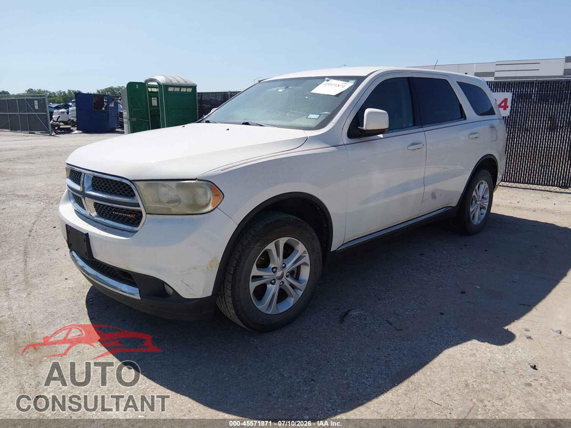 DODGE DURANGO 2012 - 1C4RDHAG6CC247578