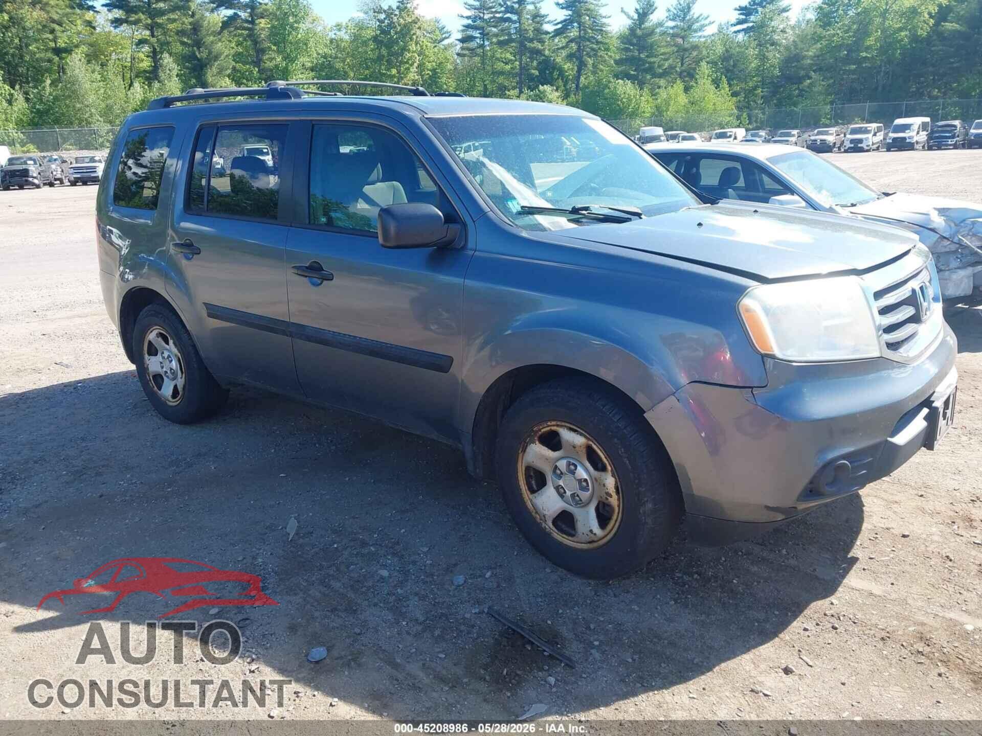 HONDA PILOT 2012 - 5FNYF4H29CB025418