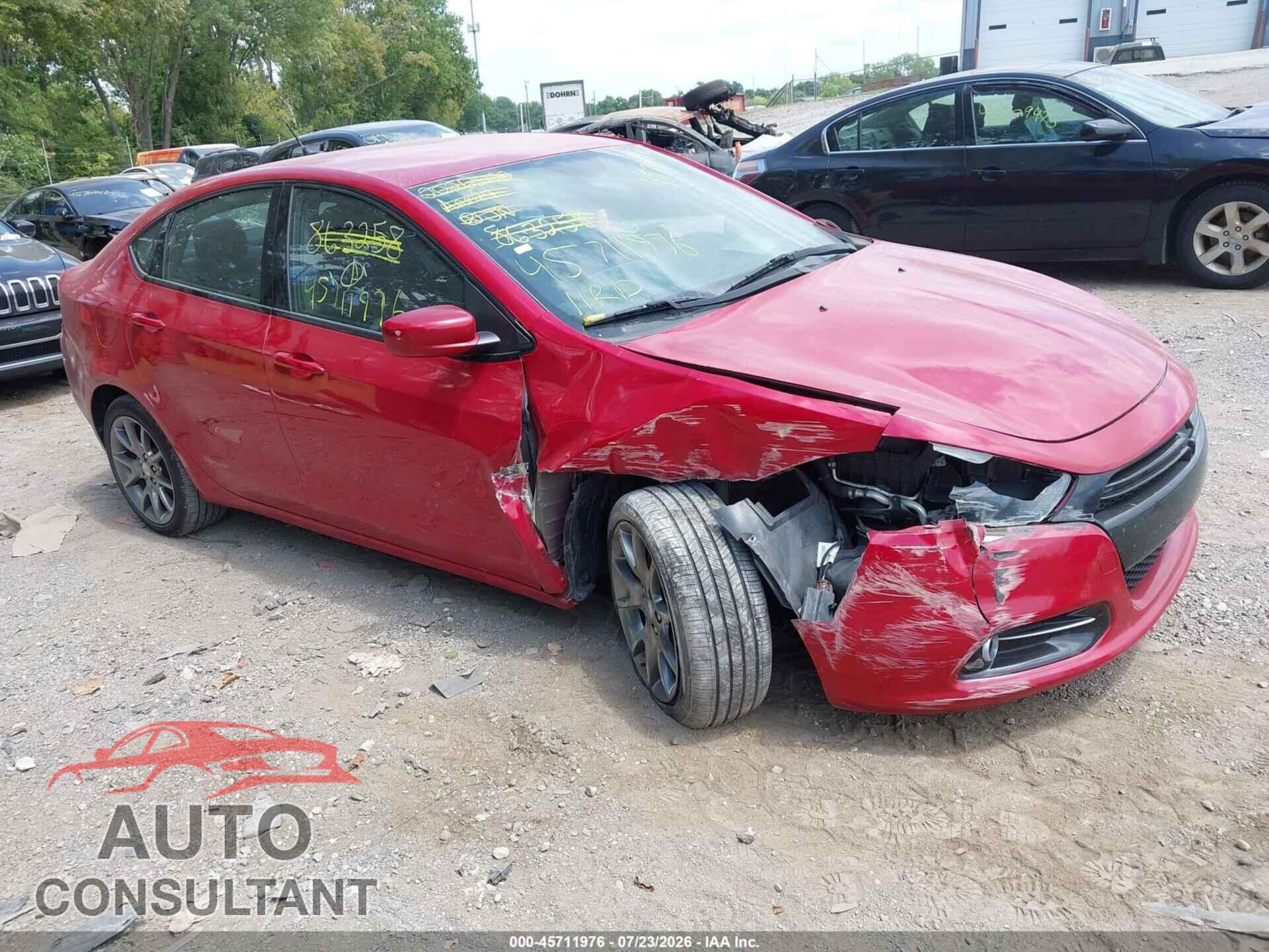 DODGE DART 2014 - 1C3CDFBB2ED863258