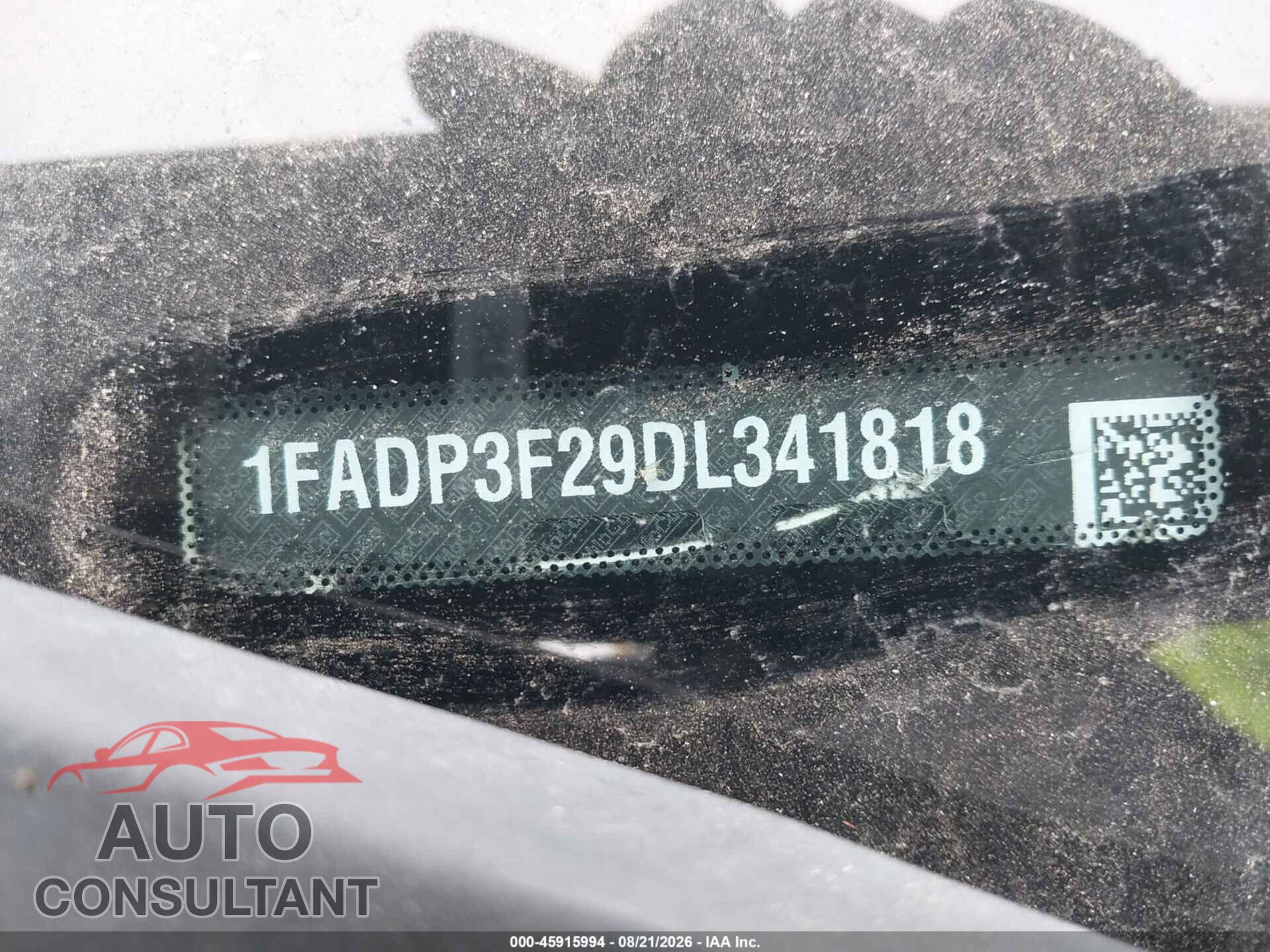 FORD FOCUS 2013 - 1FADP3F29DL341818