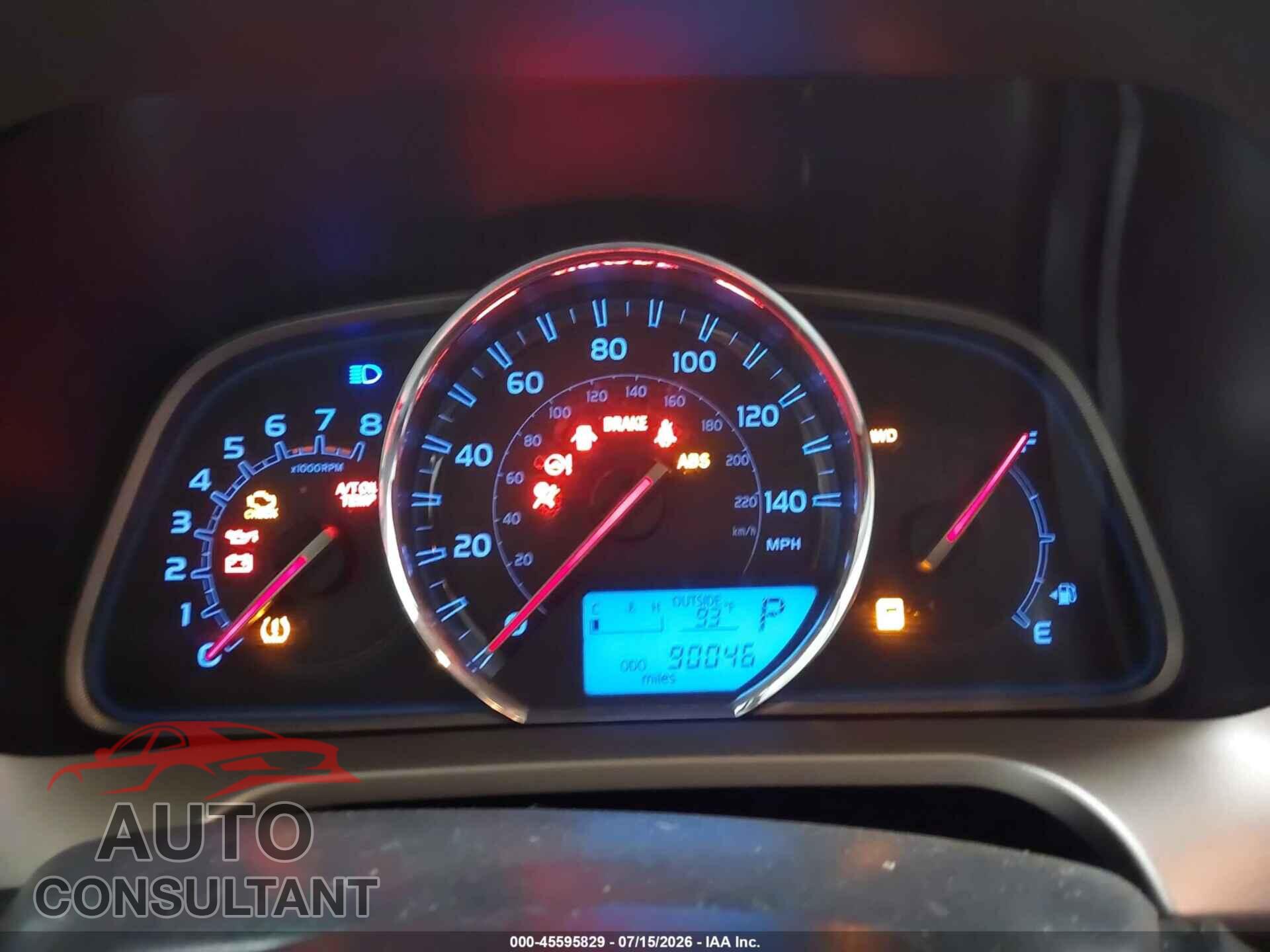 TOYOTA RAV4 2013 - 2T3DFREV6DW007724
