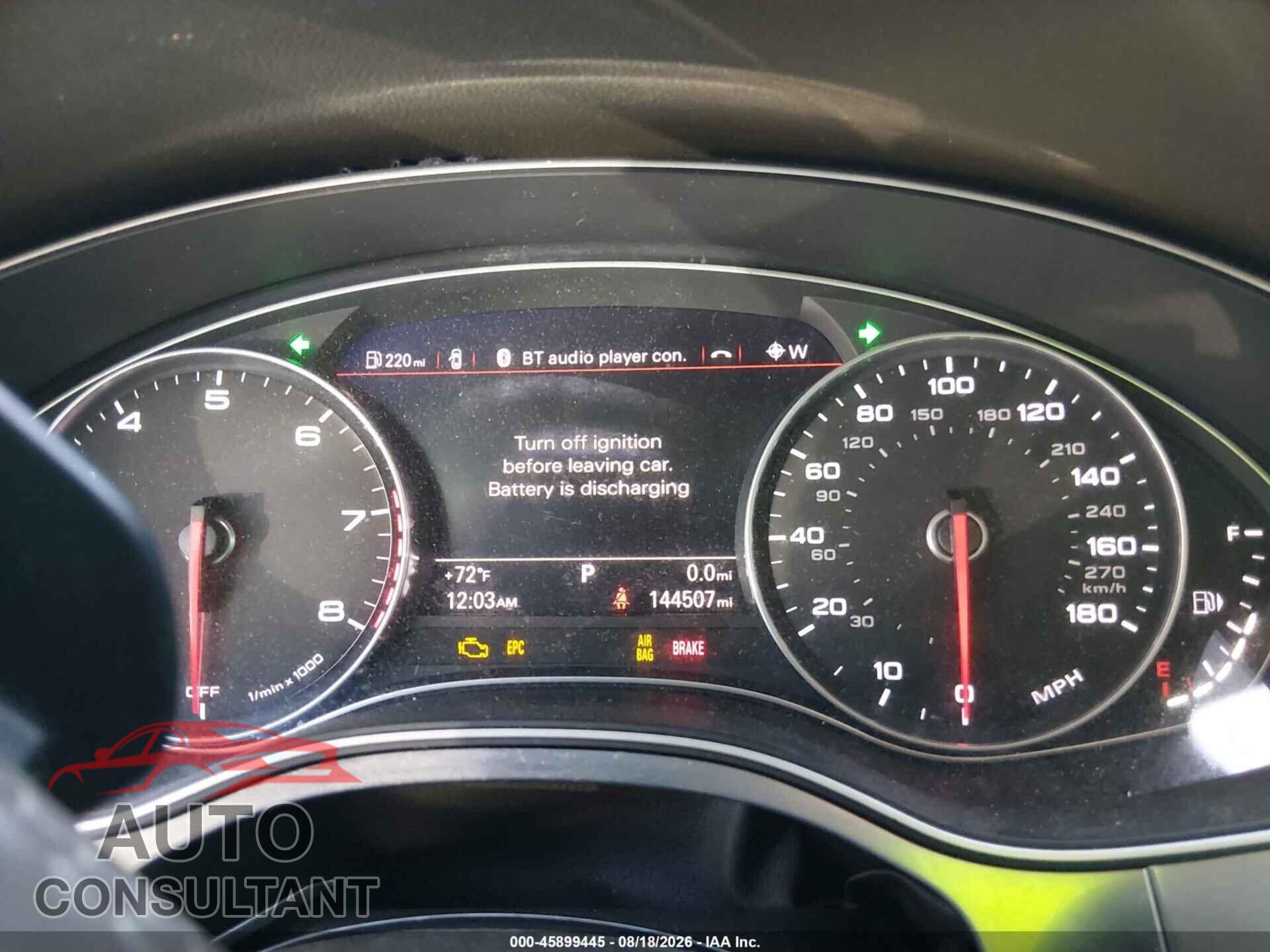 AUDI A6 2016 - WAUGFAFC0GN010767