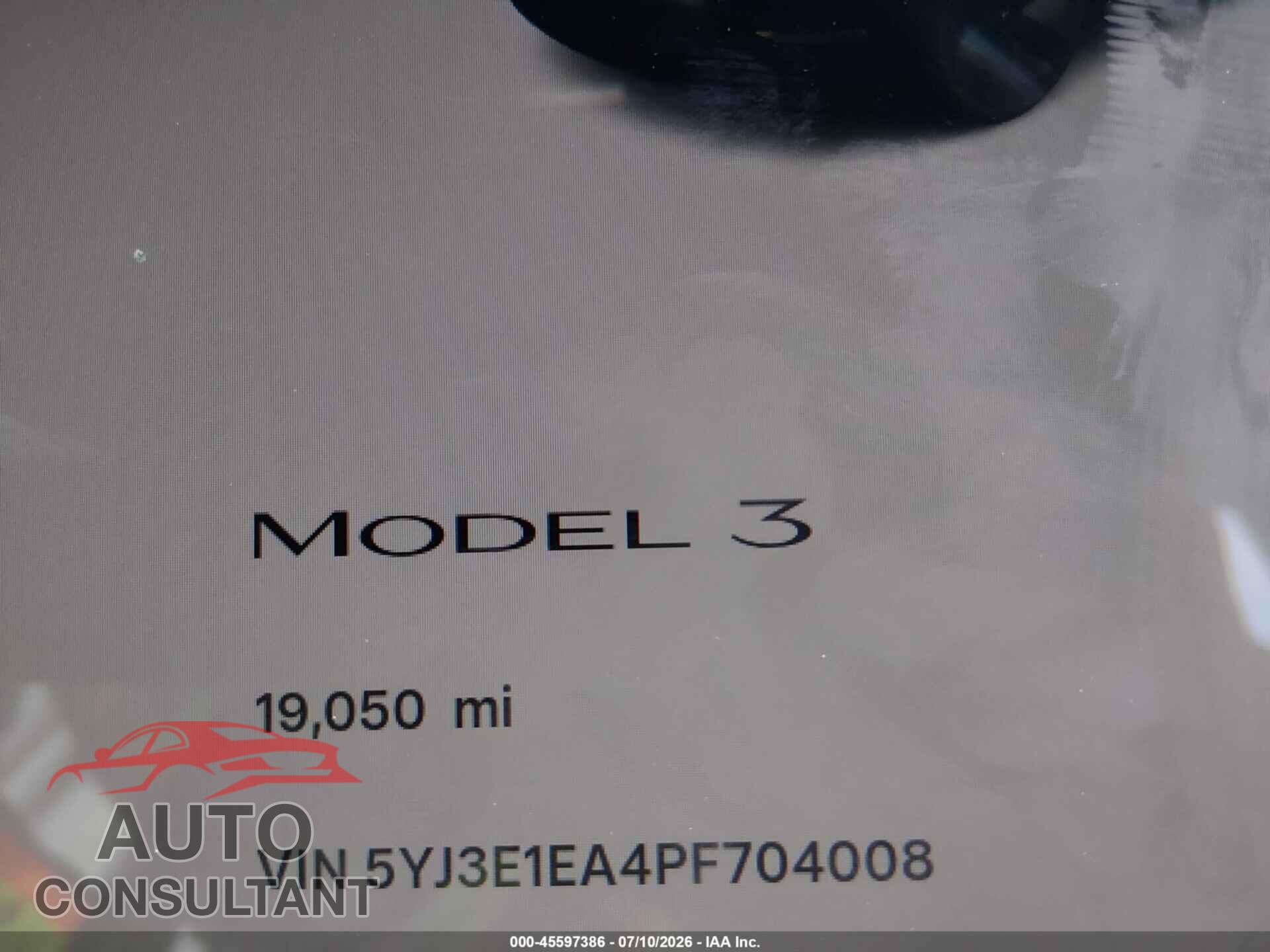 TESLA MODEL 3 2023 - 5YJ3E1EA4PF704008