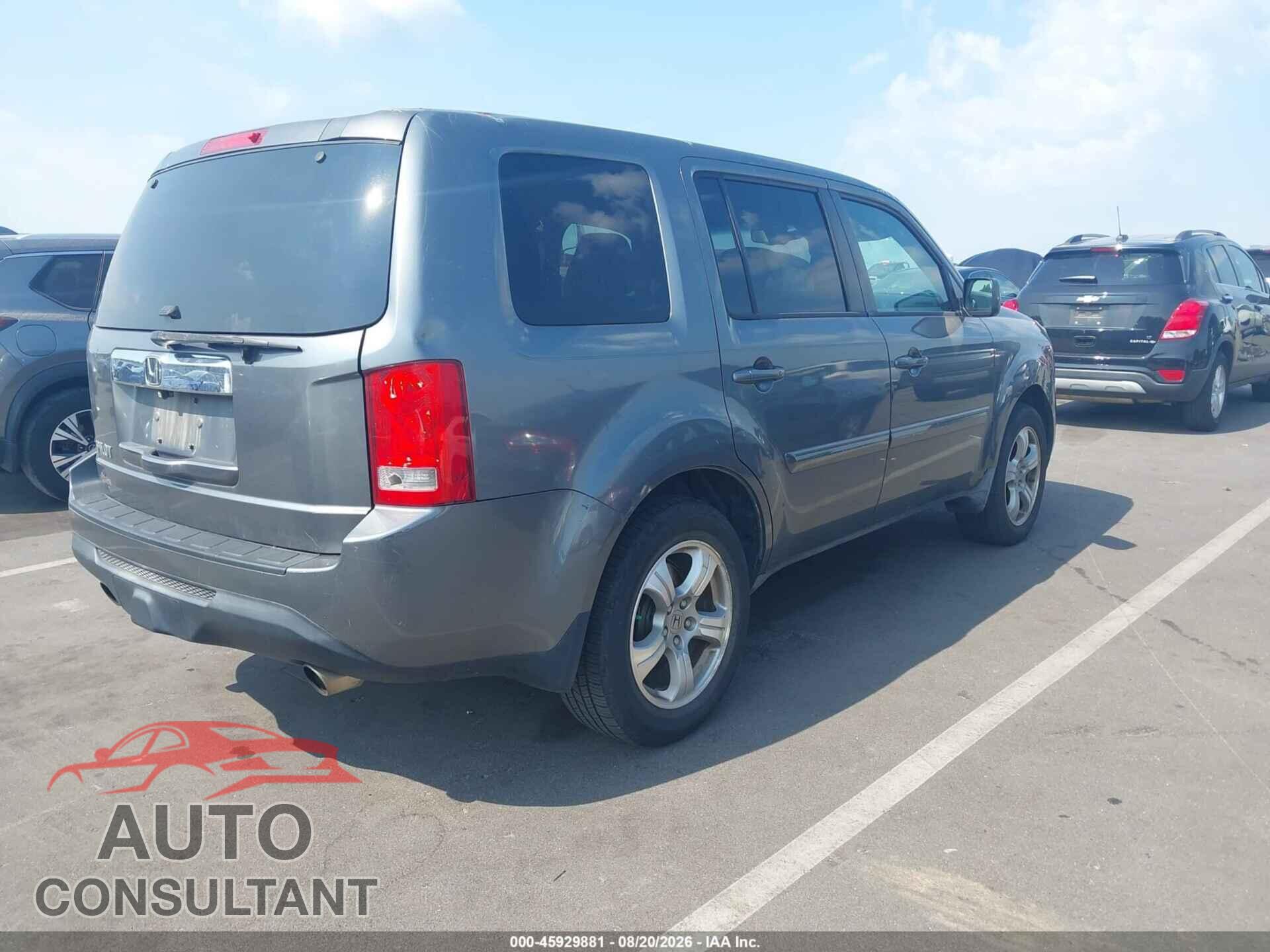HONDA PILOT 2012 - 5FNYF3H40CB009880