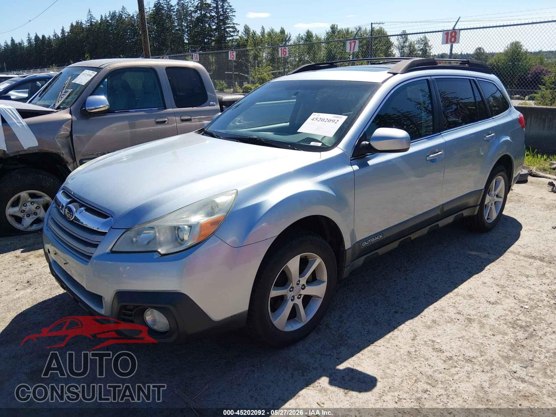 SUBARU OUTBACK 2013 - 4S4BRBGC2D3259616