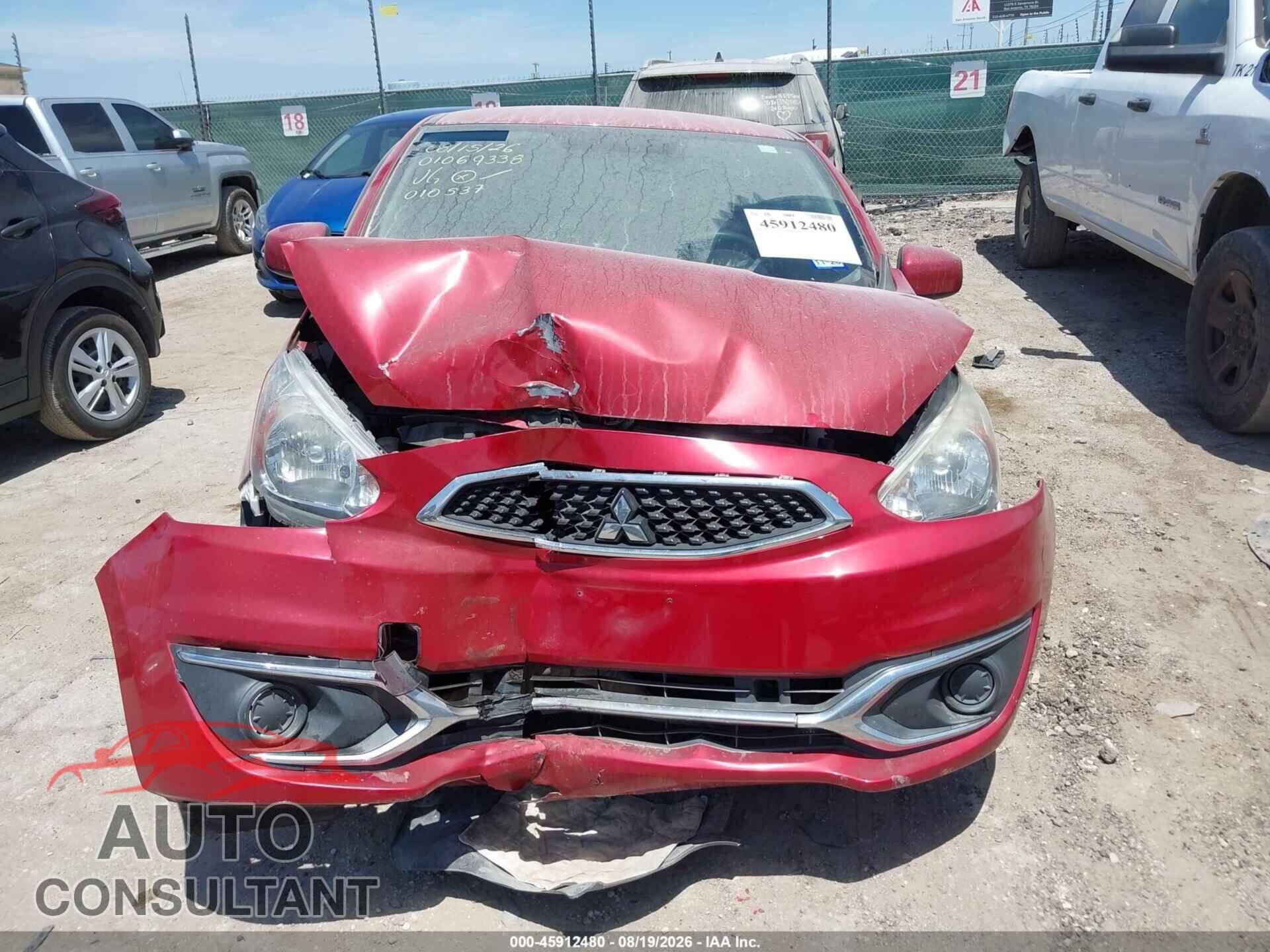 MITSUBISHI MIRAGE 2019 - ML32A3HJ9KH010537