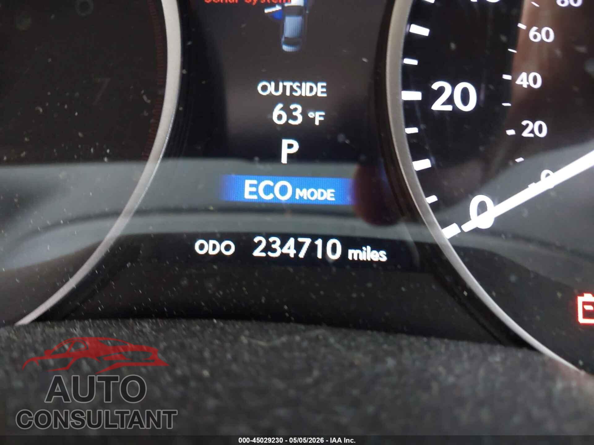 LEXUS ES 300H 2013 - JTHBW1GG3D2018355