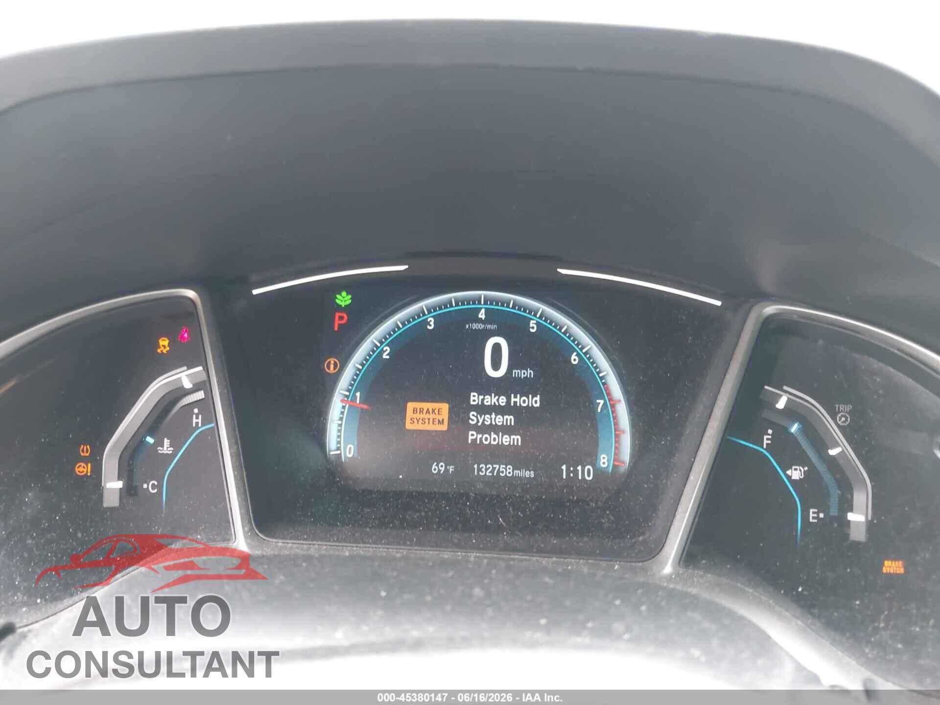 HONDA CIVIC 2017 - 19XFC2F70HE044794