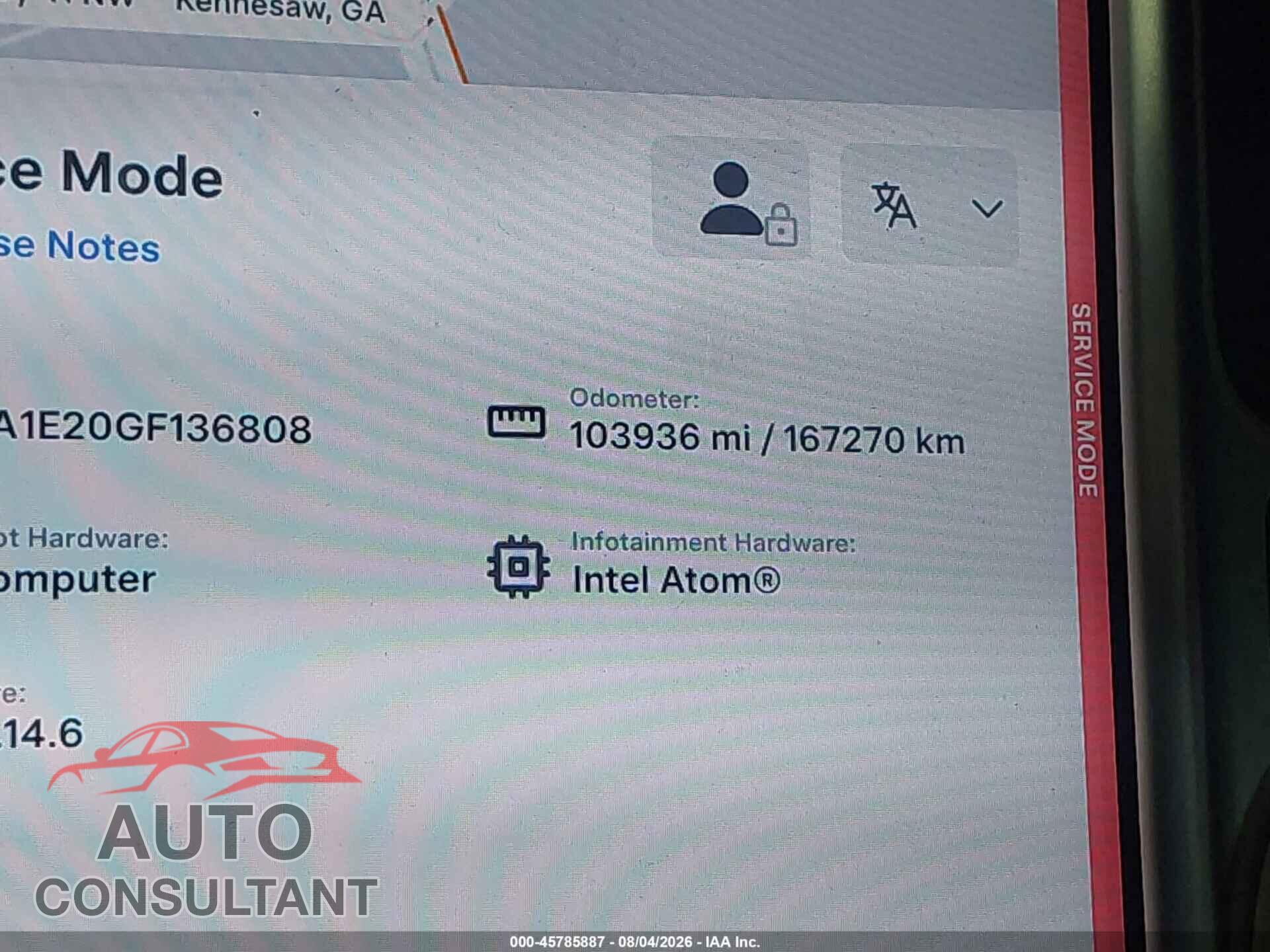 TESLA MODEL S 2016 - 5YJSA1E20GF136808
