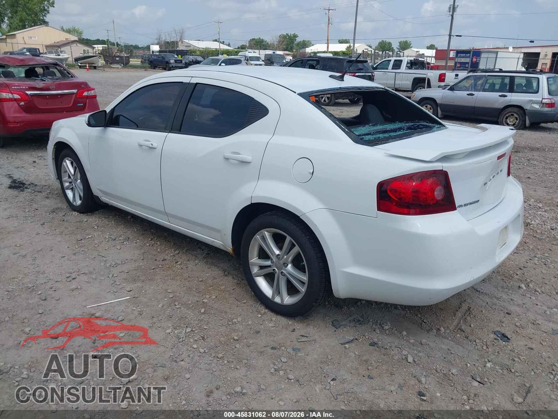 DODGE AVENGER 2013 - 1C3CDZCB9DN548157