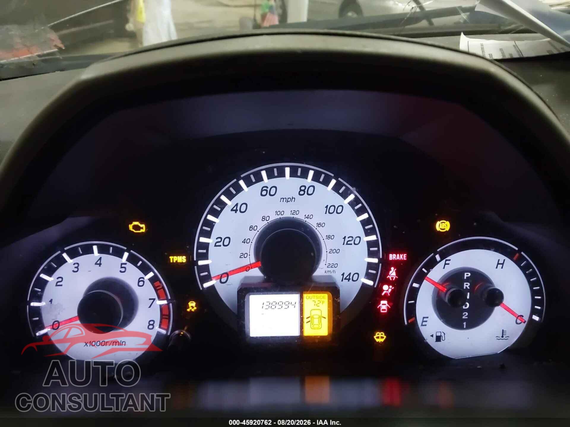 HONDA PILOT 2013 - 5FNYF4H52DB067148
