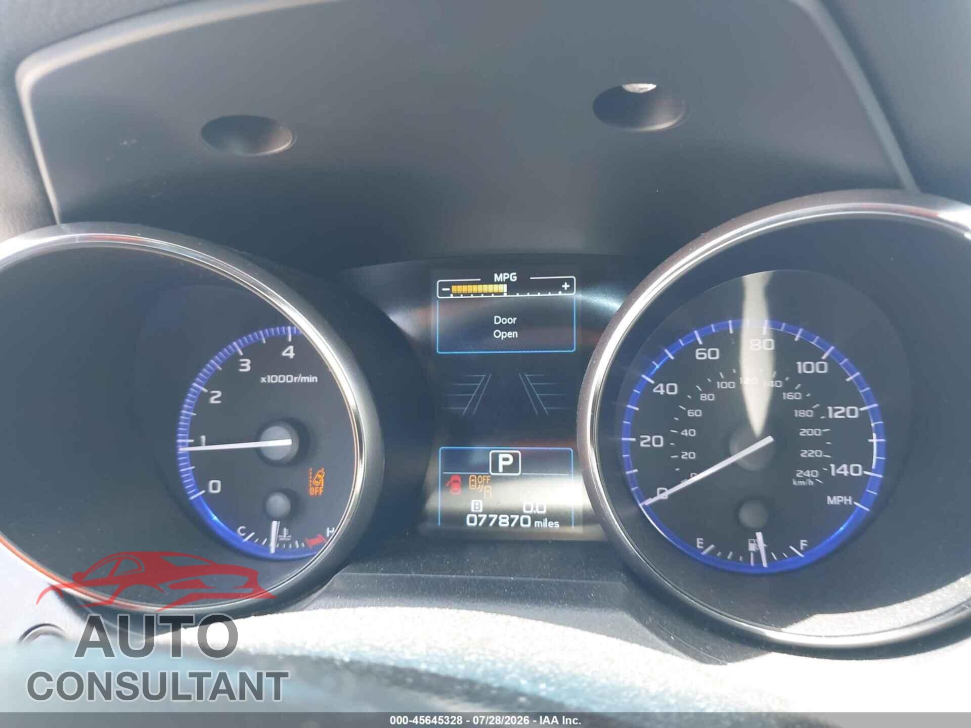 SUBARU OUTBACK 2017 - 4S4BSAFC8H3388949