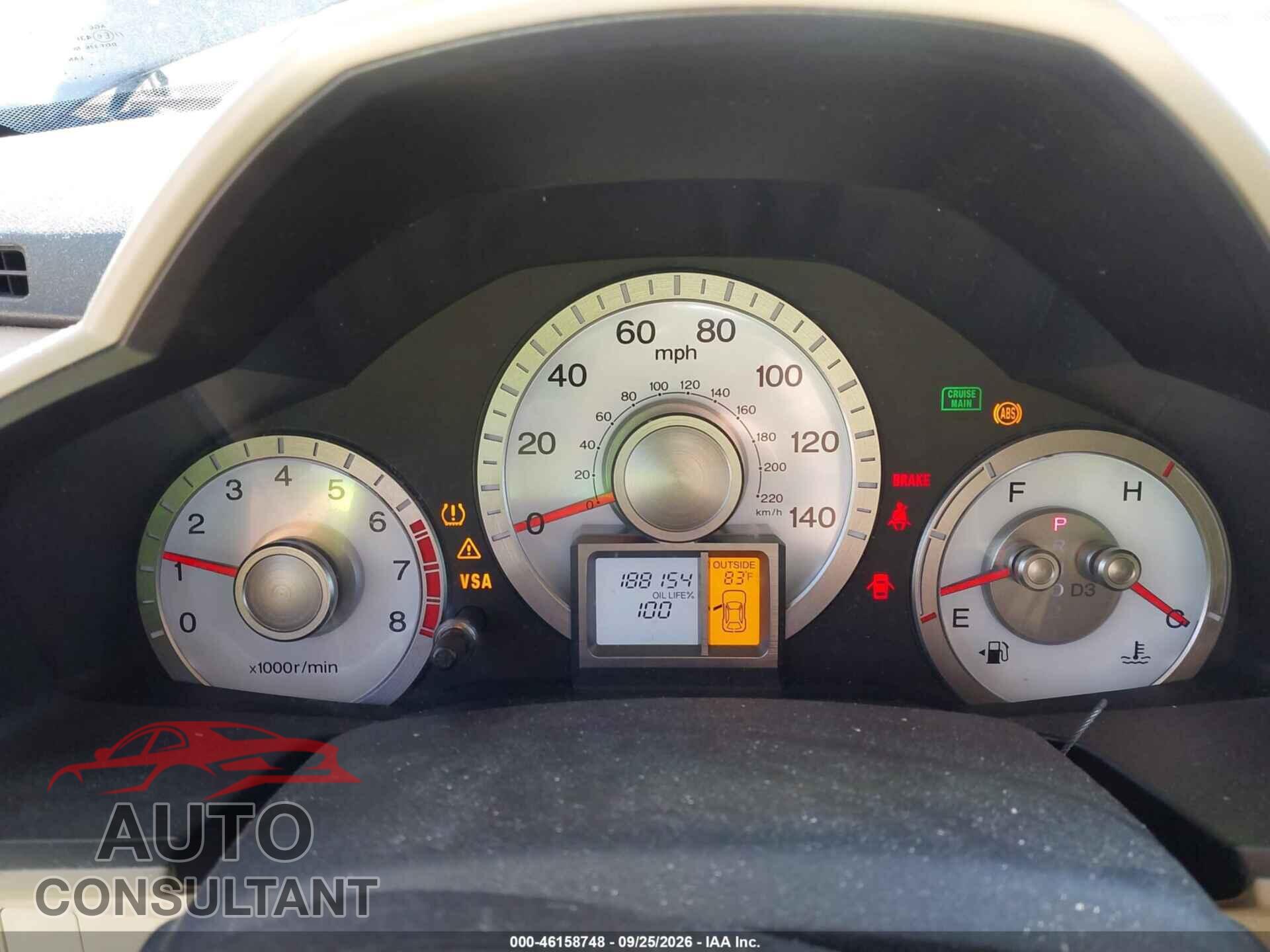 HONDA PILOT 2009 - 5FNYF48629B031167