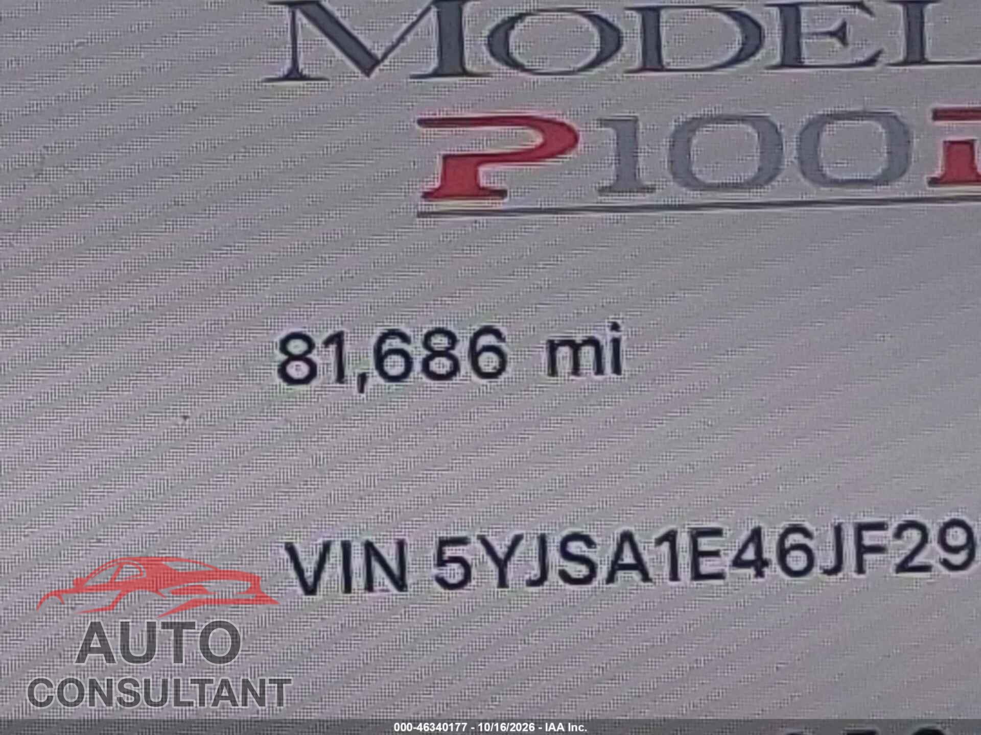 TESLA MODEL S 2018 - 5YJSA1E46JF295468
