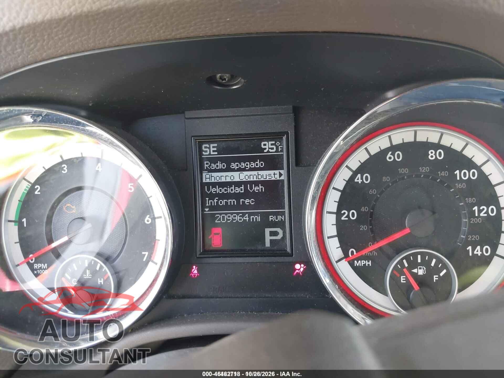 DODGE DURANGO 2011 - 1D4RD2GG9BC741827