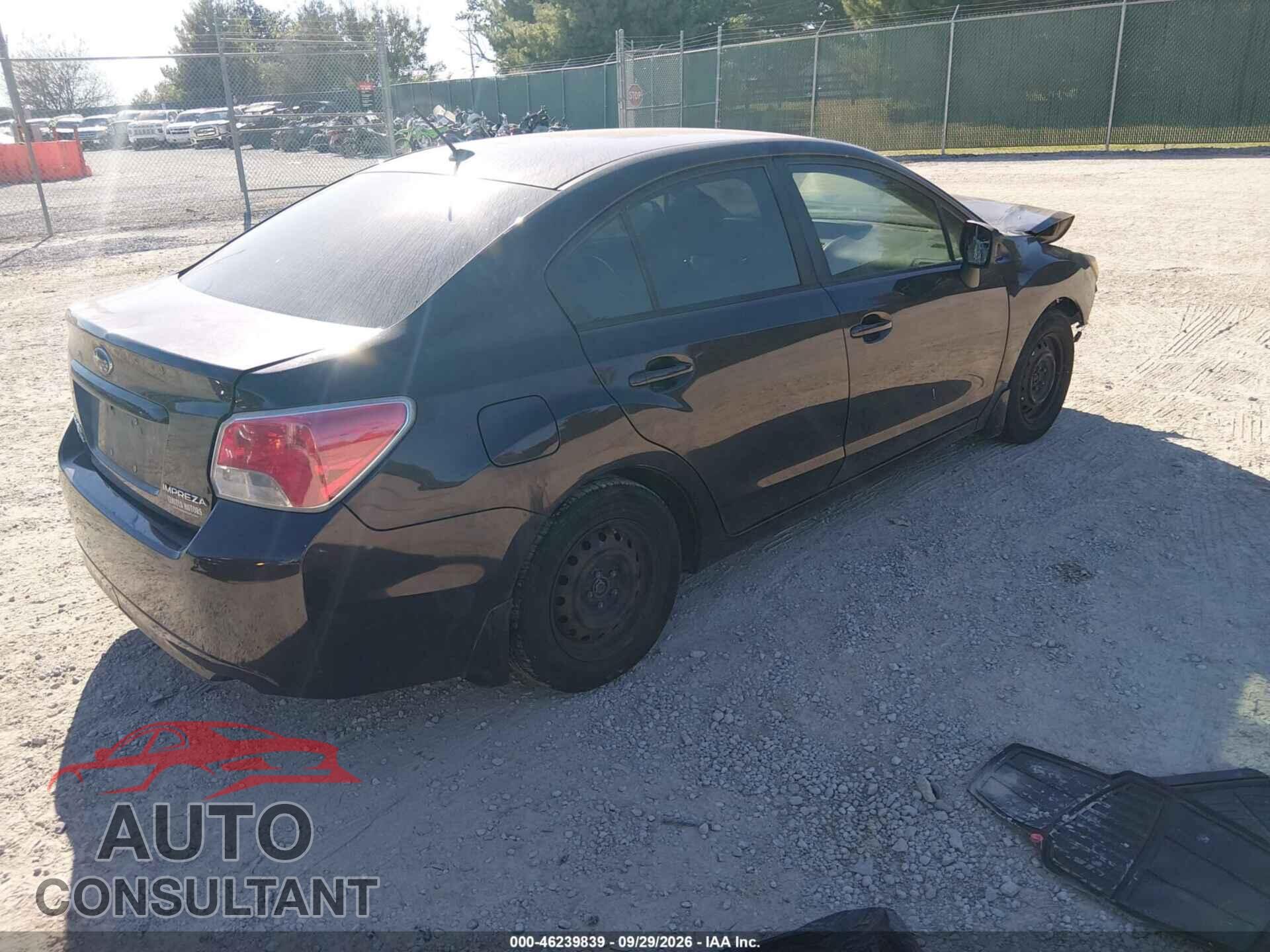SUBARU IMPREZA 2012 - JF1GJAA67CH007852