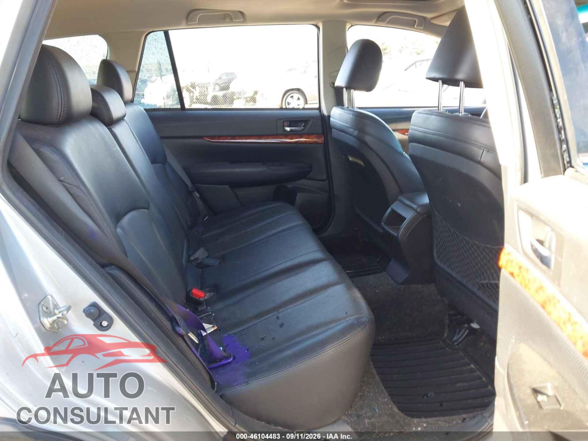 SUBARU OUTBACK 2012 - 4S4BRDLC2C2201964