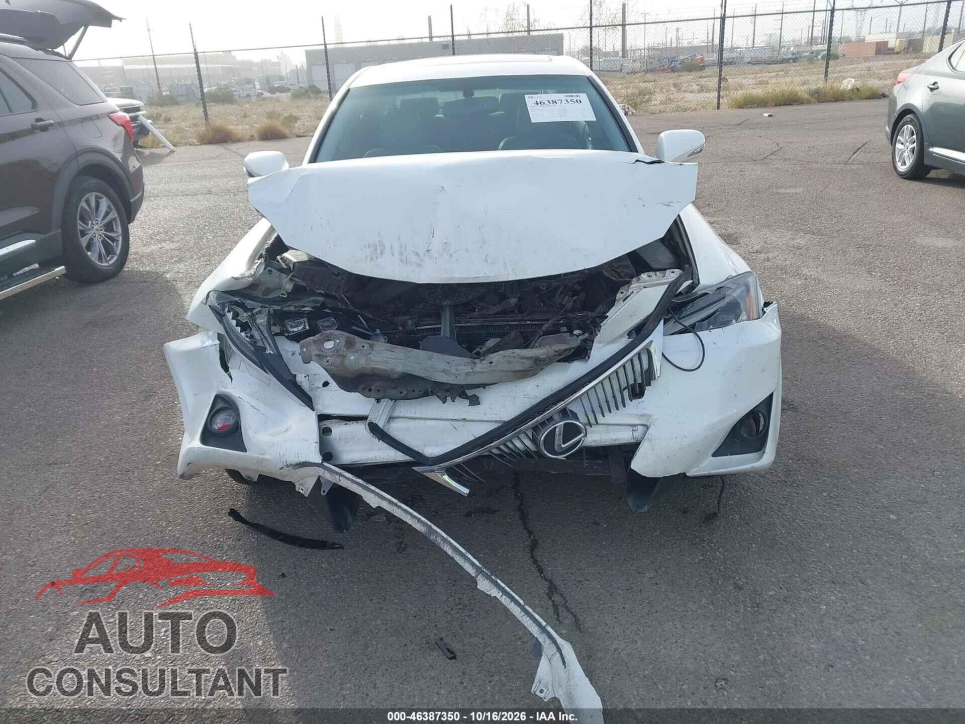 LEXUS IS 250 2012 - JTHBF5C25C5160530