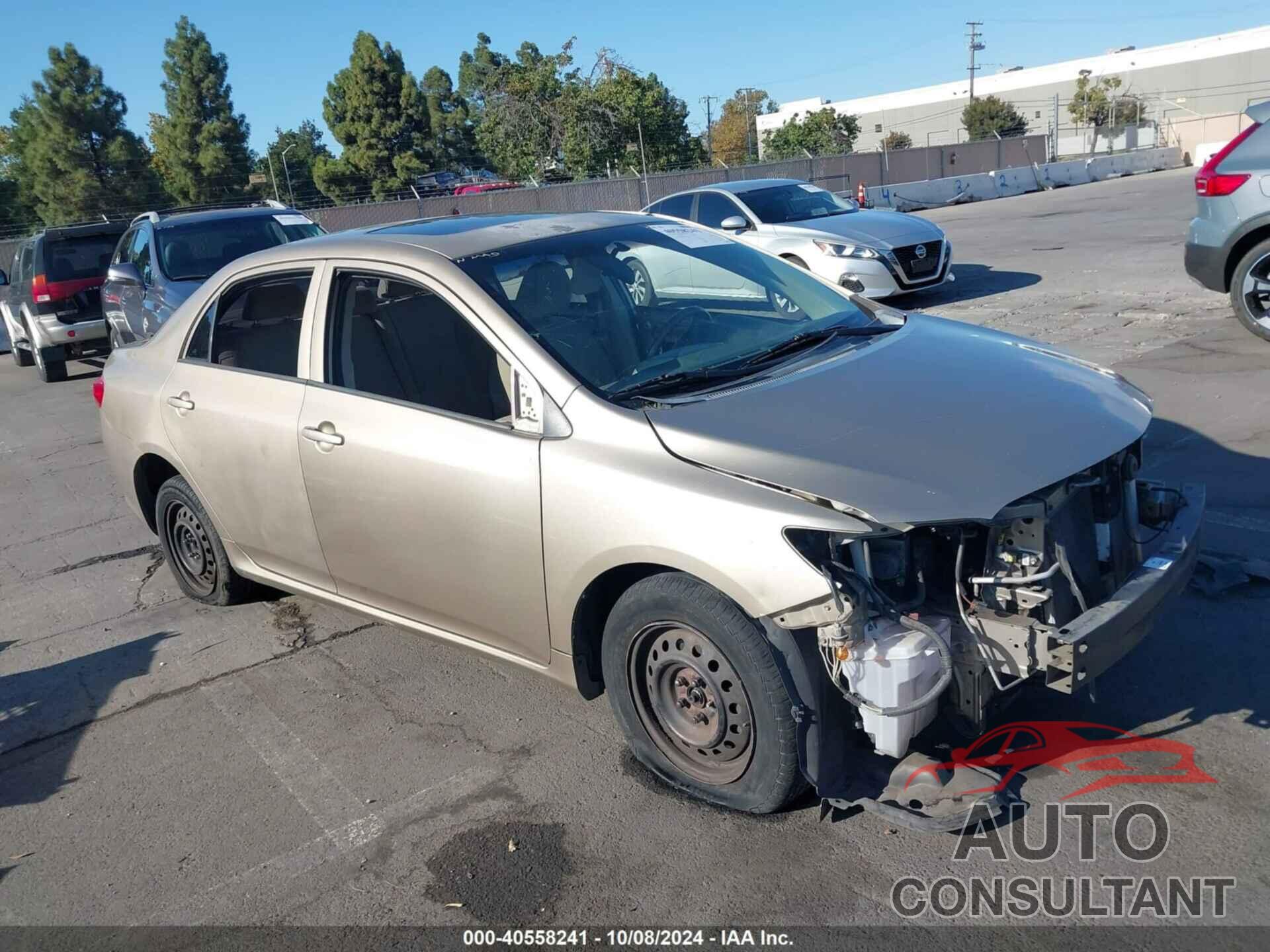 TOYOTA COROLLA 2010 - 1NXBU4EE9AZ239612