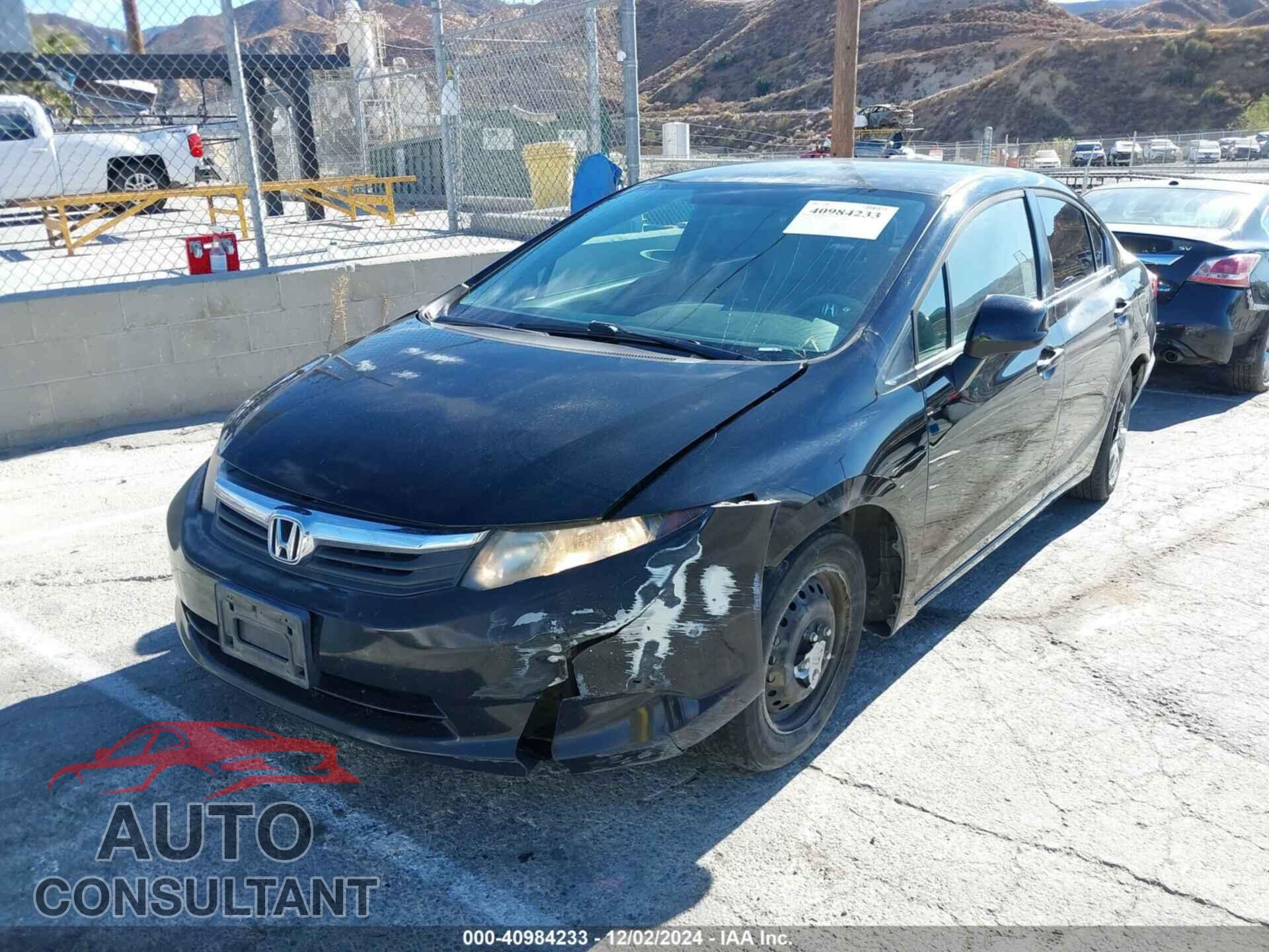 HONDA CIVIC 2012 - 19XFB2F53CE360491