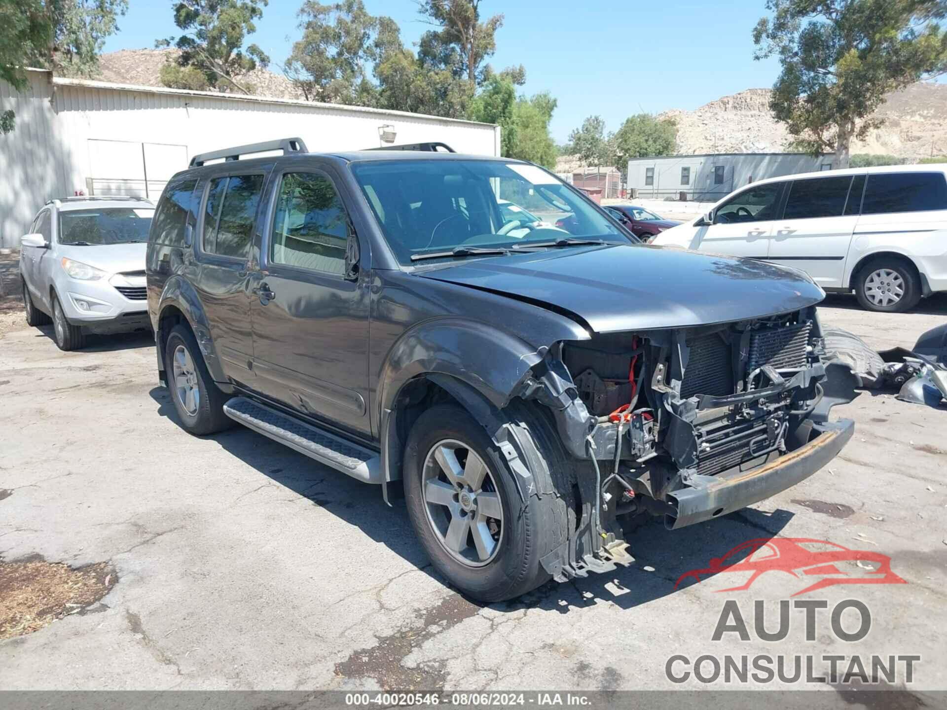 NISSAN PATHFINDER 2010 - 5N1AR1NNXAC607877