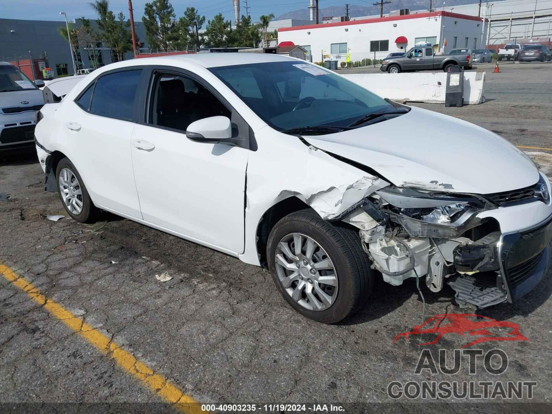 TOYOTA COROLLA 2014 - 5YFBURHE6EP104295