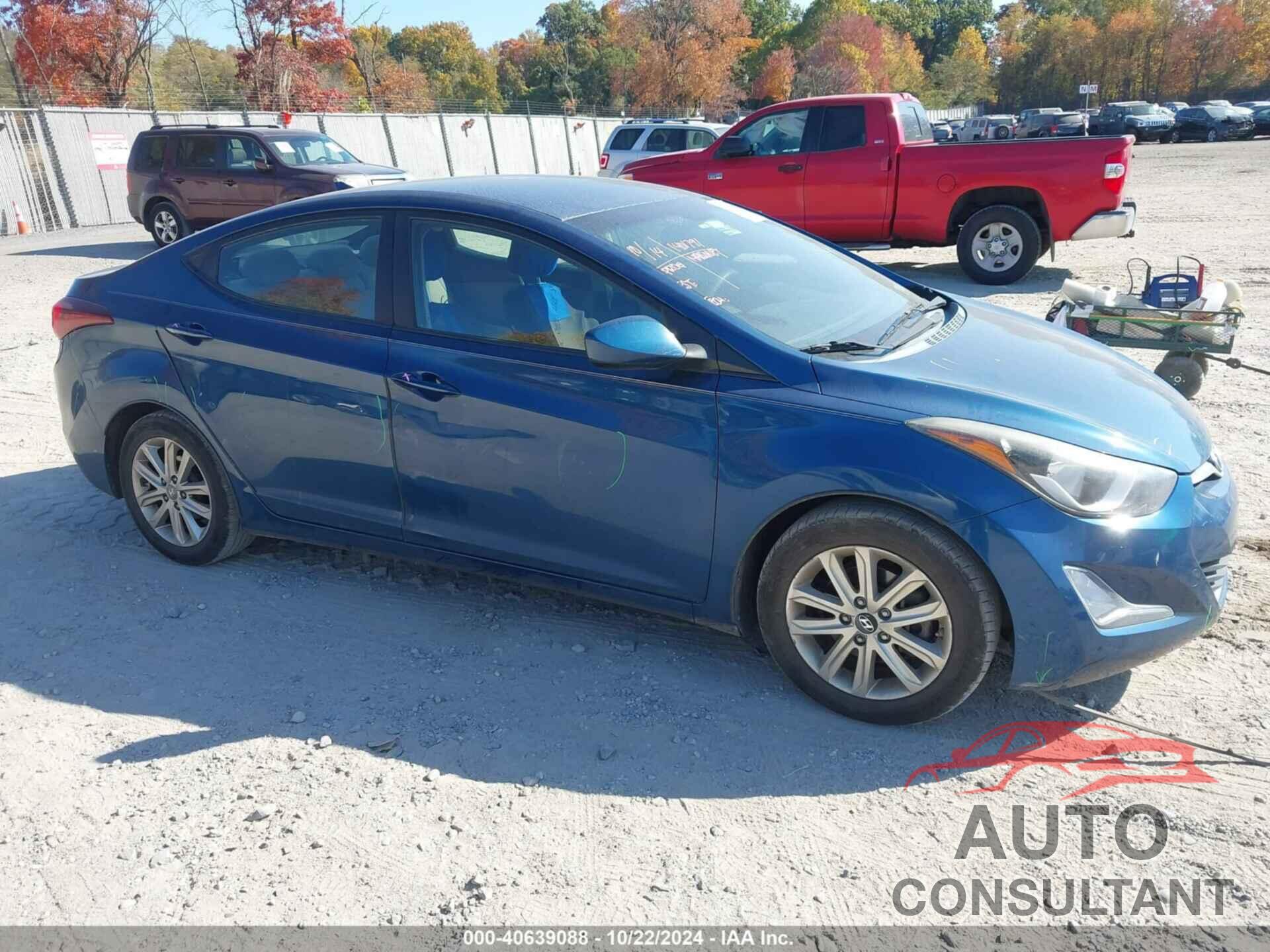 HYUNDAI ELANTRA 2014 - KMHDH4AE9EU173944