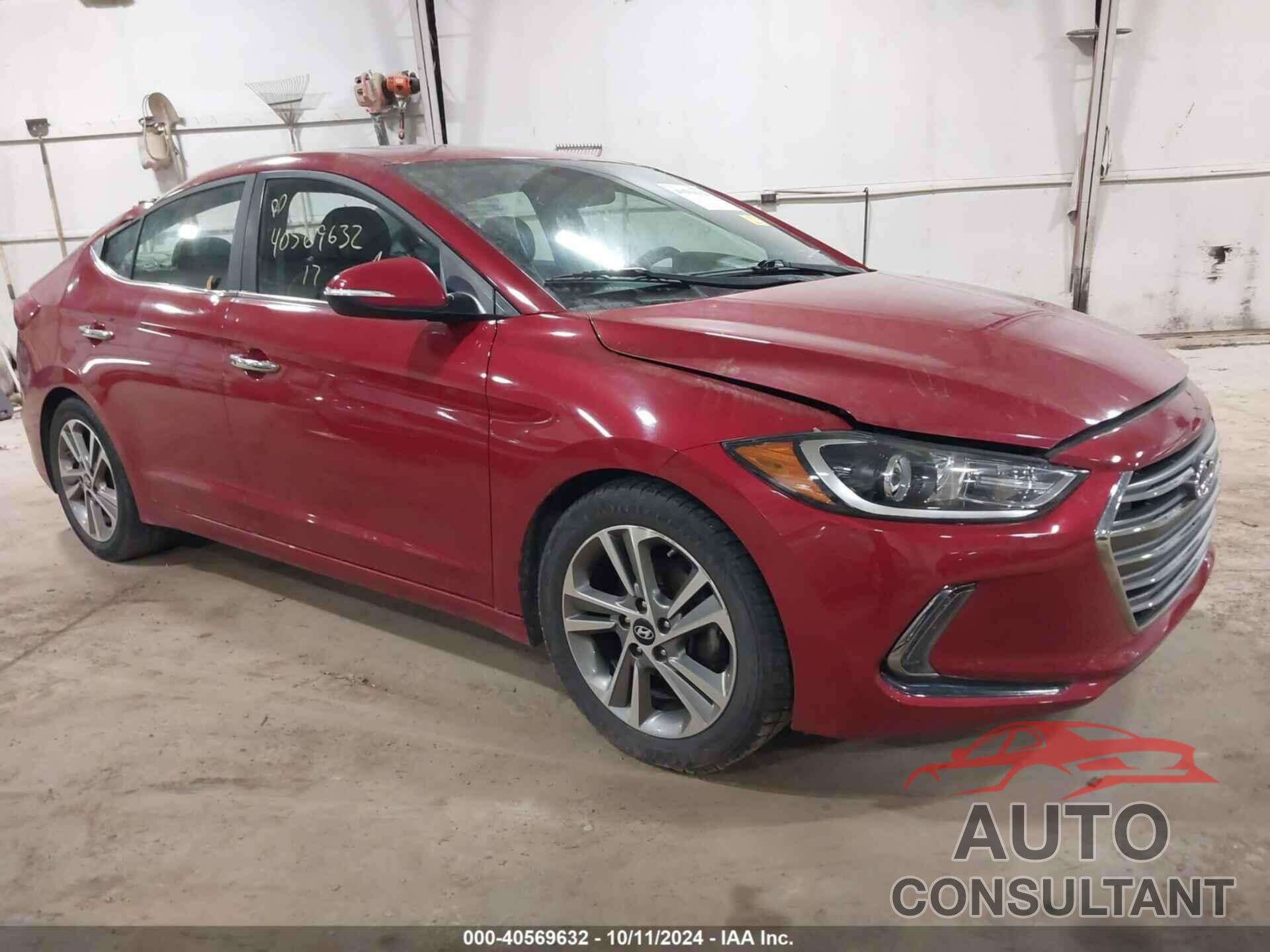 HYUNDAI ELANTRA 2017 - KMHD84LF4HU283908
