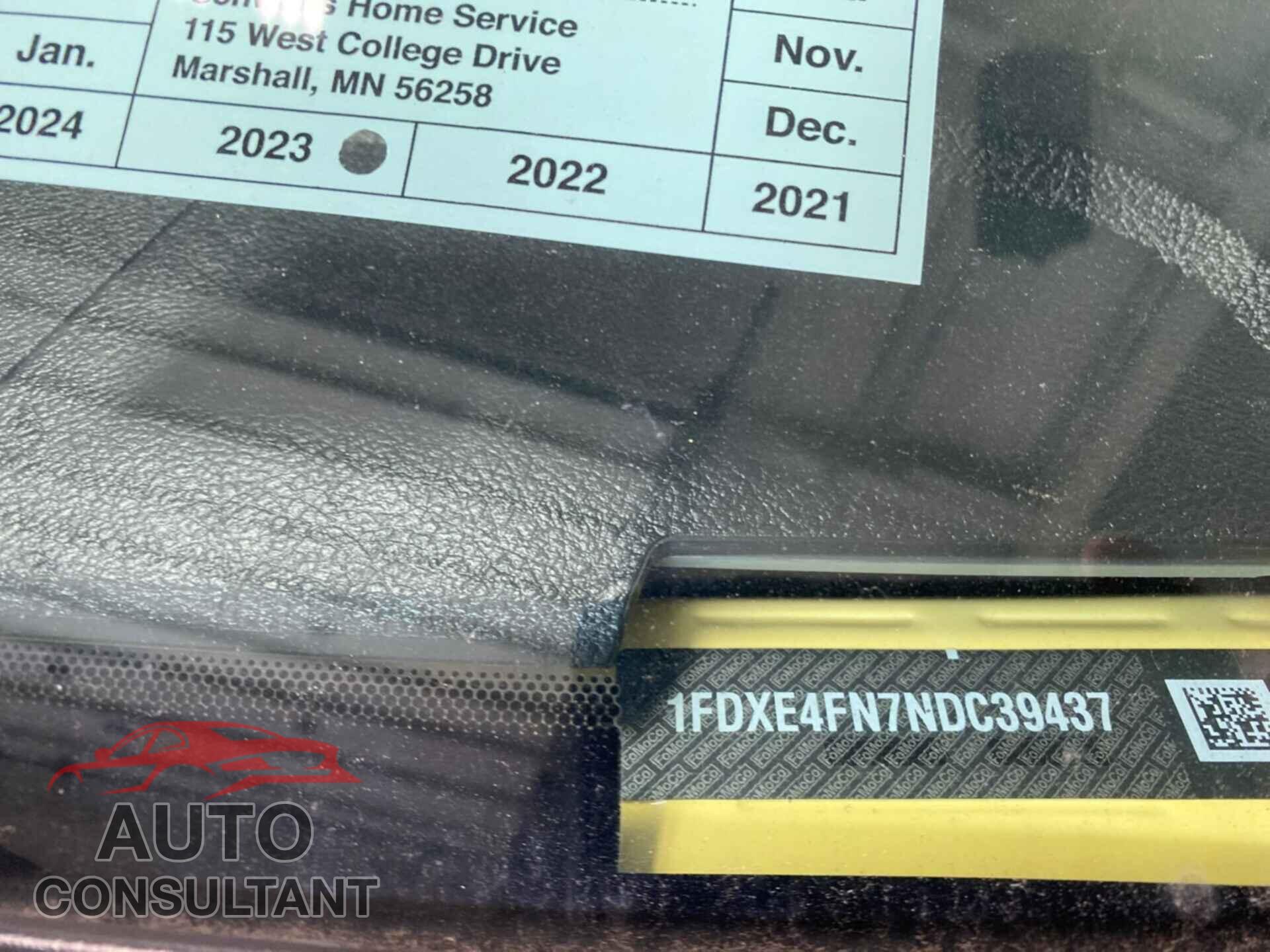FORD ECONOLINE 2022 - 1FDXE4FN7NDC39437
