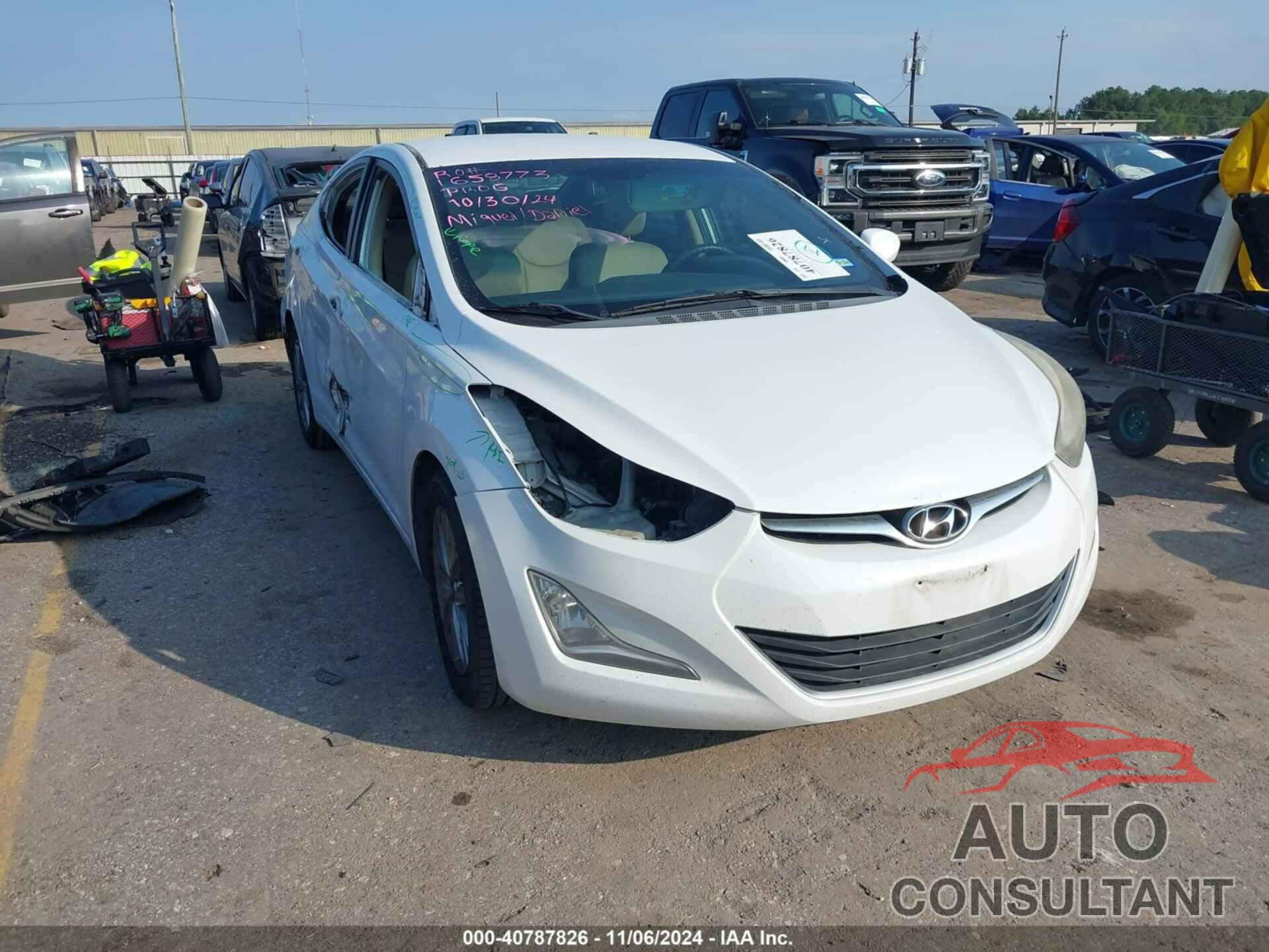 HYUNDAI ELANTRA 2016 - 5NPDH4AE1GH713109