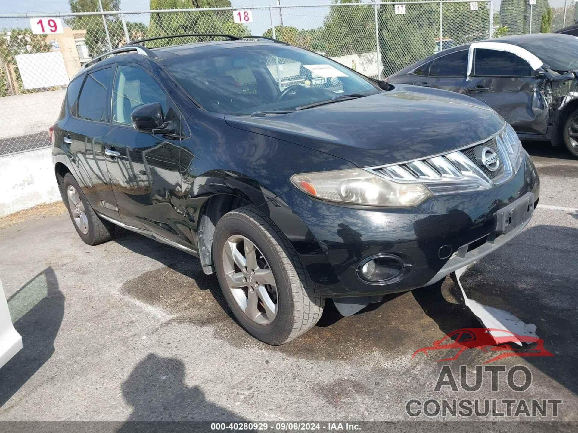 NISSAN MURANO 2010 - JN8AZ1MU0AW015369