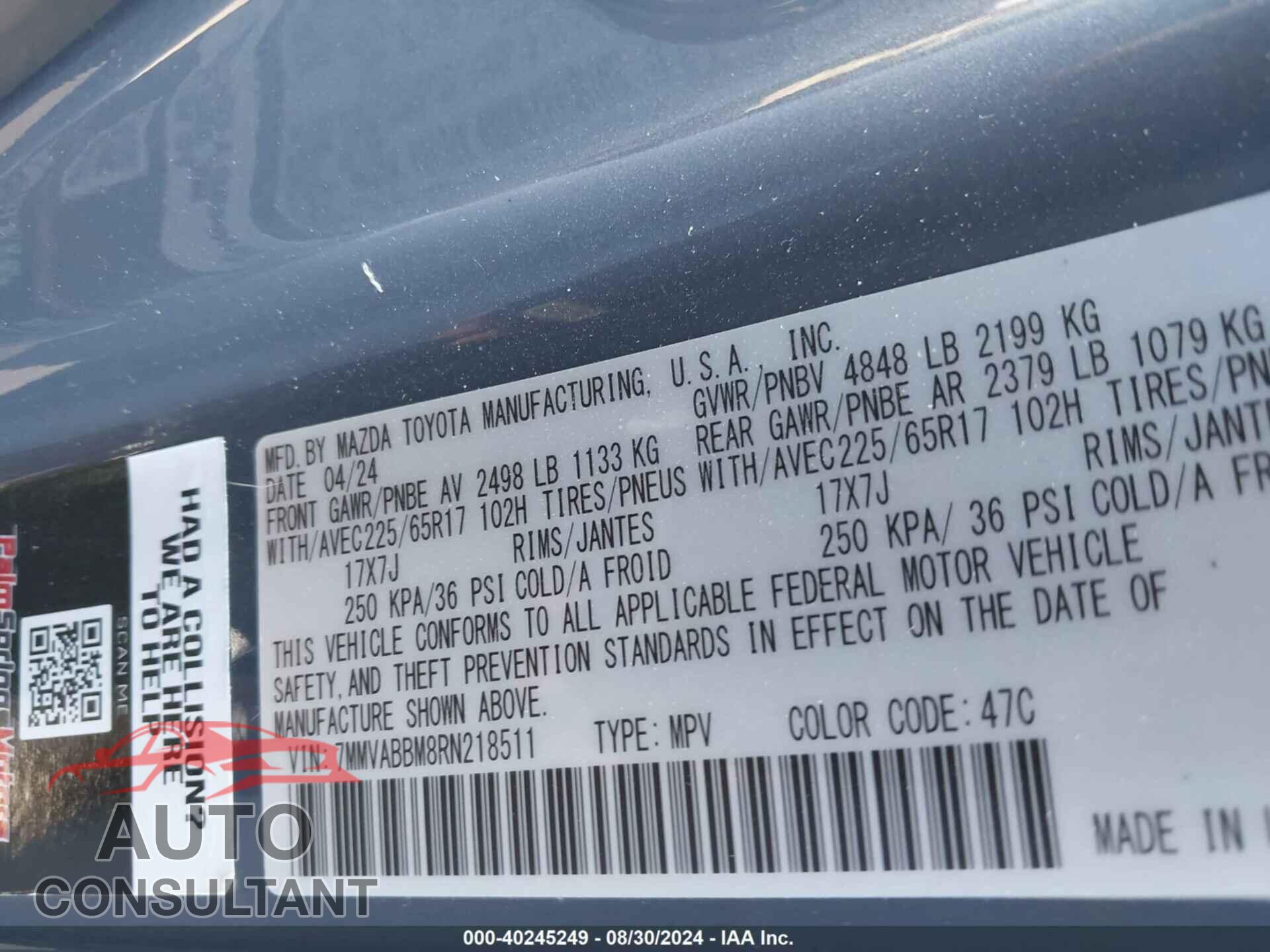 MAZDA CX-50 2024 - 7MMVABBM8RN218511