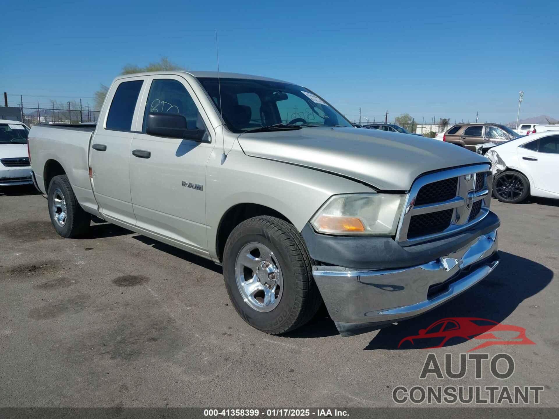 DODGE RAM 1500 2010 - 1D7RB1GK8AS209593