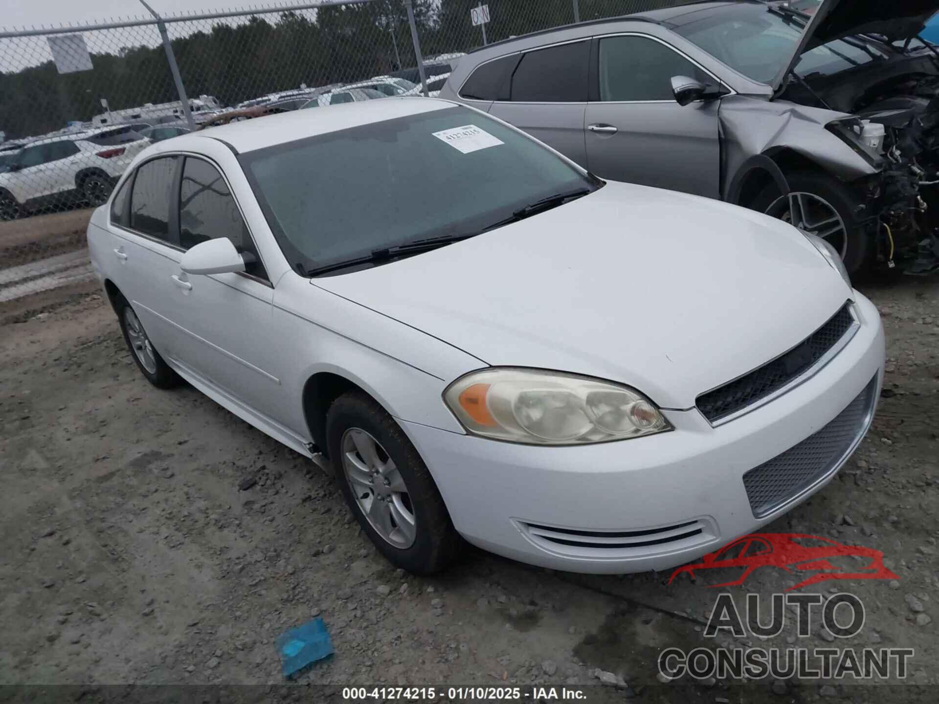 CHEVROLET IMPALA 2013 - 2G1WF5E3XD1110730