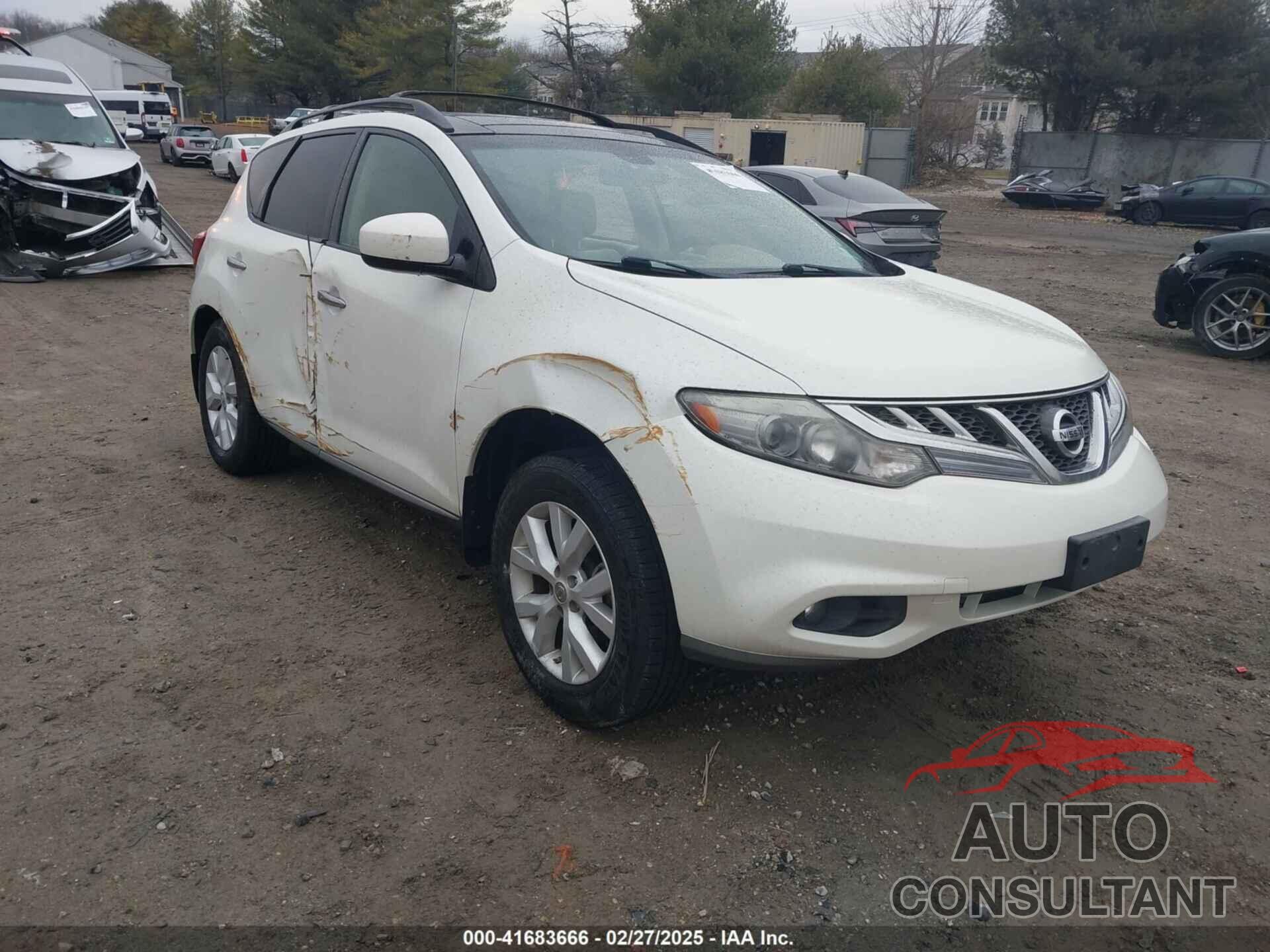 NISSAN MURANO 2012 - JN8AZ1MW5CW218343