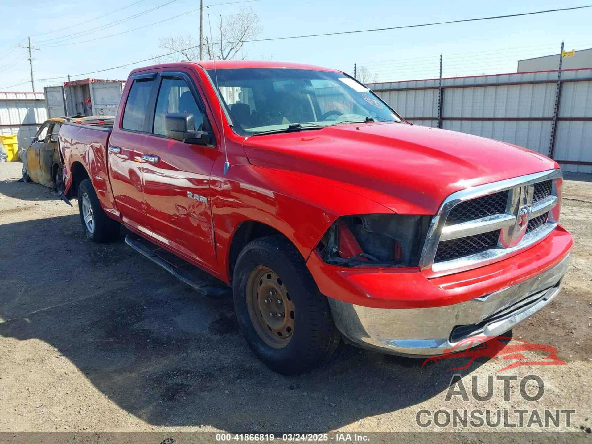 DODGE RAM 1500 2010 - 1D7RB1GP8AS249488