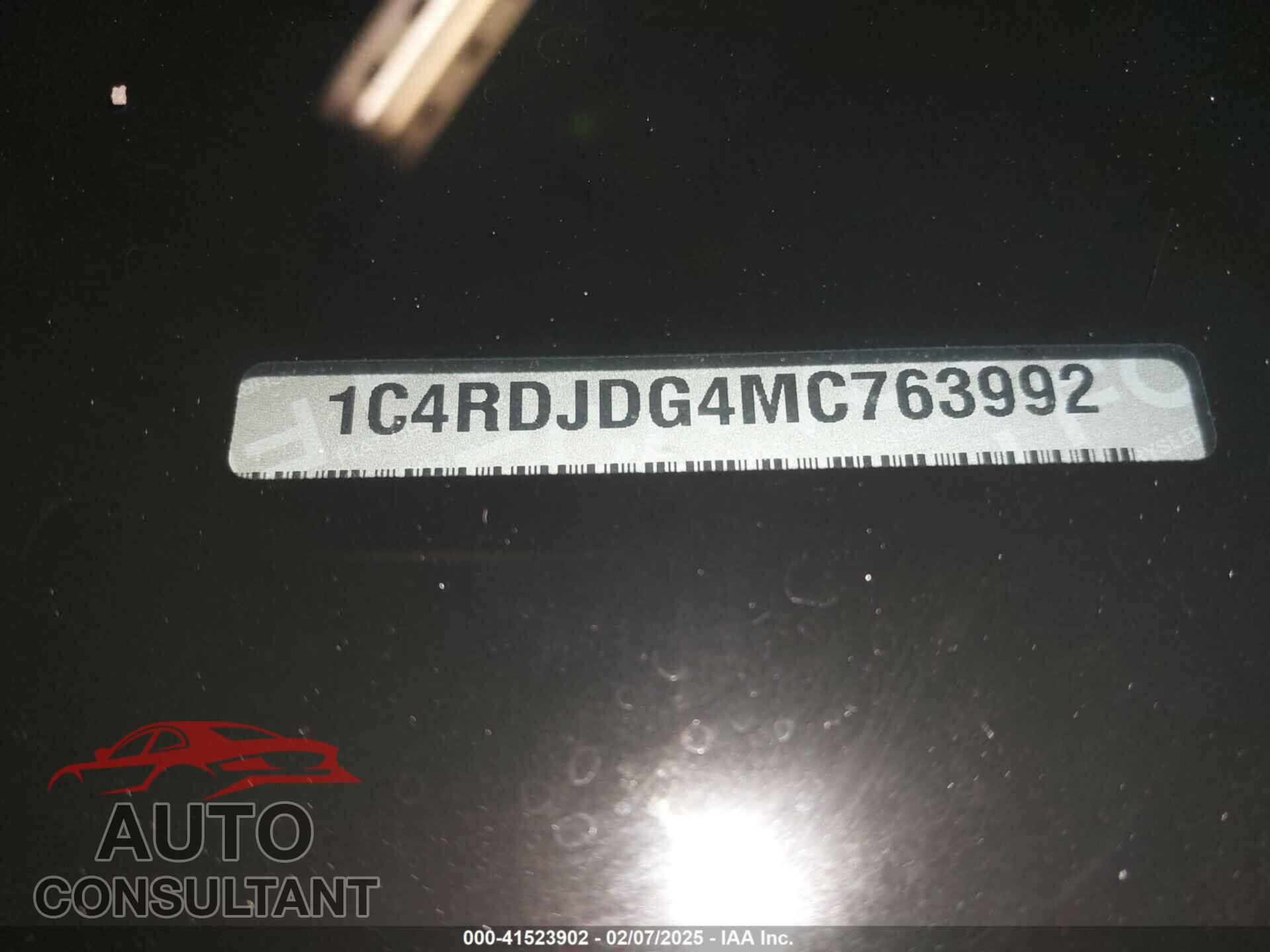 DODGE DURANGO 2021 - 1C4RDJDG4MC763992