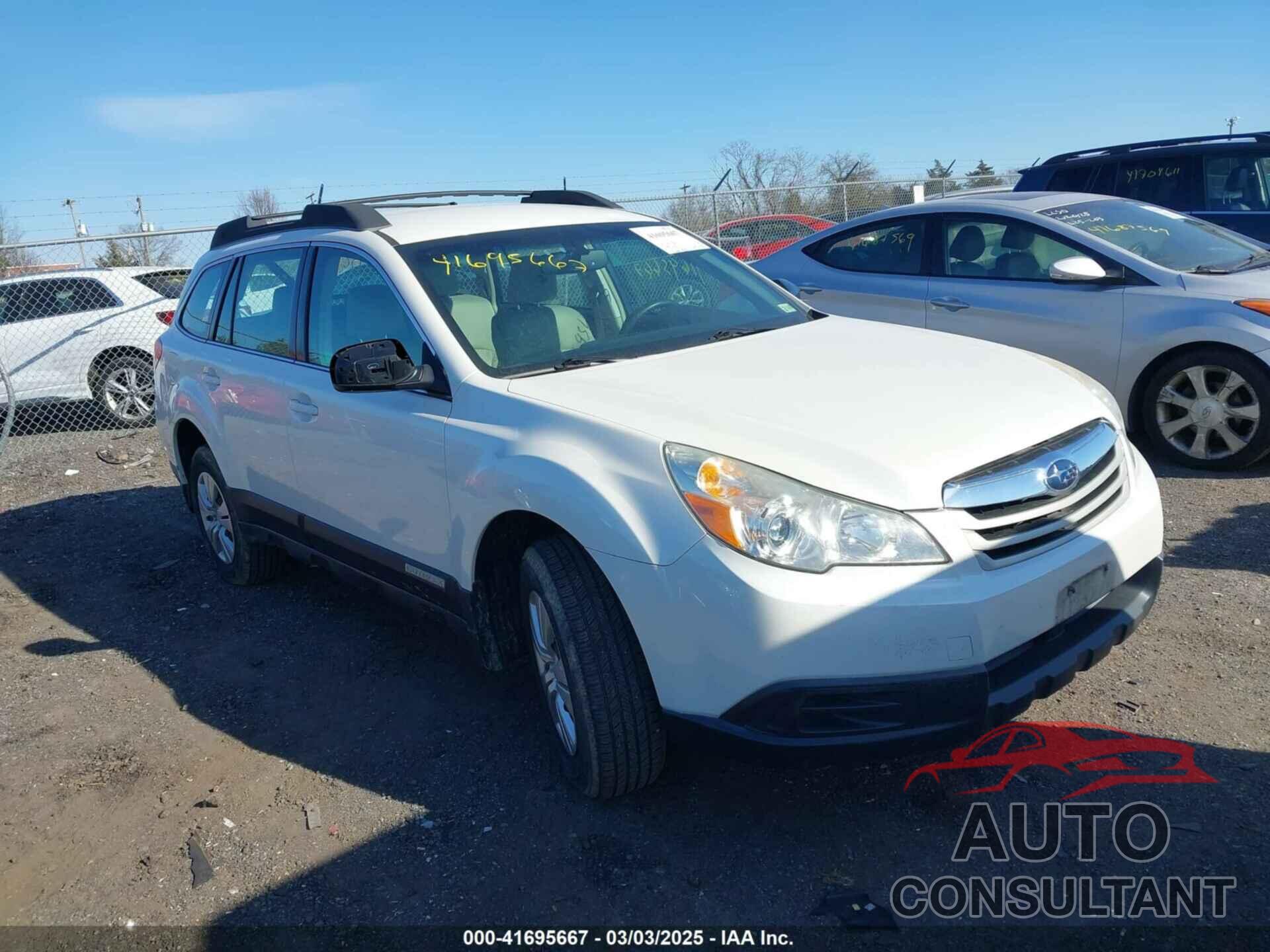 SUBARU OUTBACK 2011 - 4S4BRBAC7B3377635